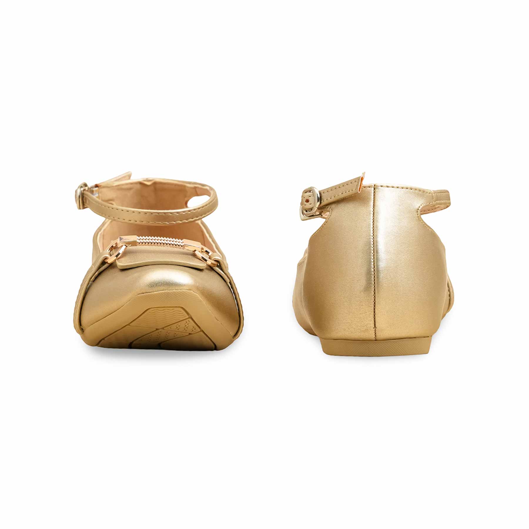Golden Pumps For Ladies WN1239 - Image 4