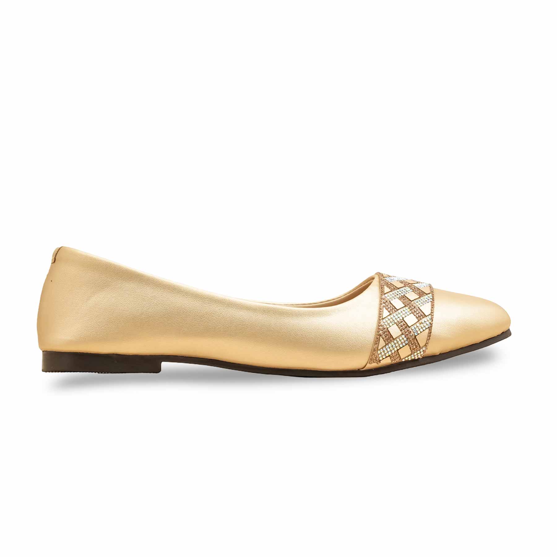 Golden Pumps For Ladies WN1253 - Image 2
