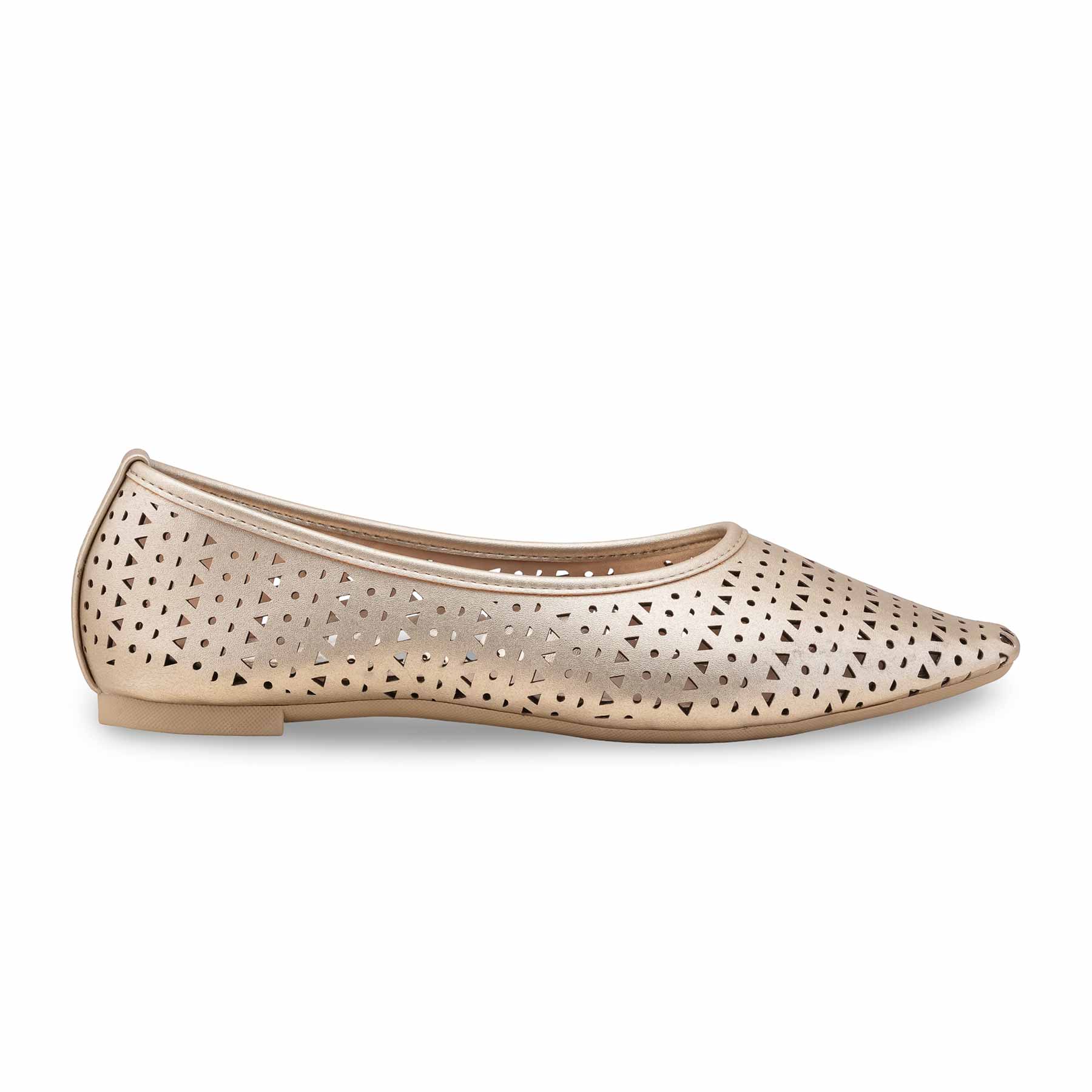 Golden Pumps For Women LWN423 - Image 3