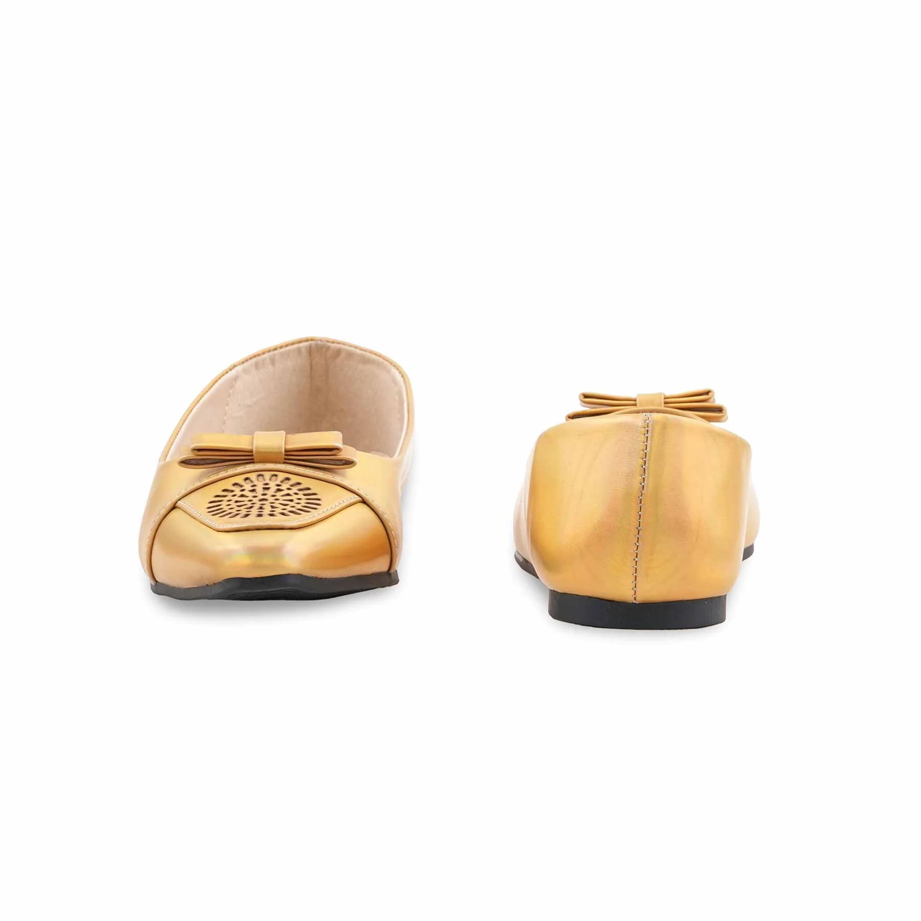 Golden Pumps For Women WN1256 - Image 5