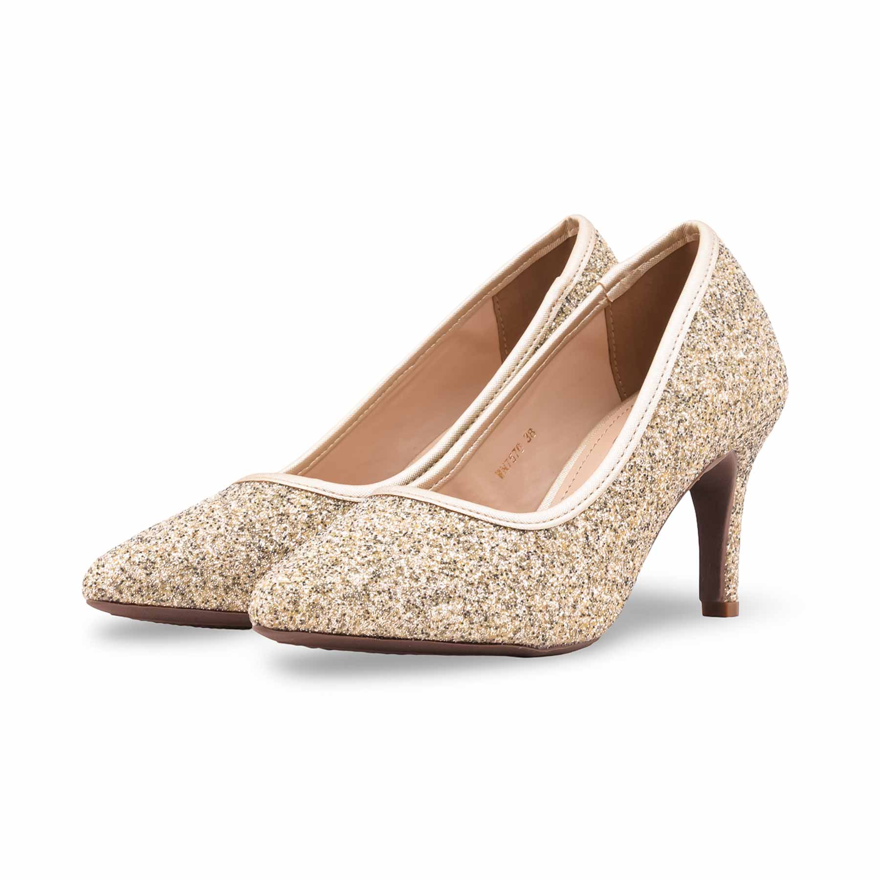 Golden Winter Court Shoes For Women WN7576 - Image 3