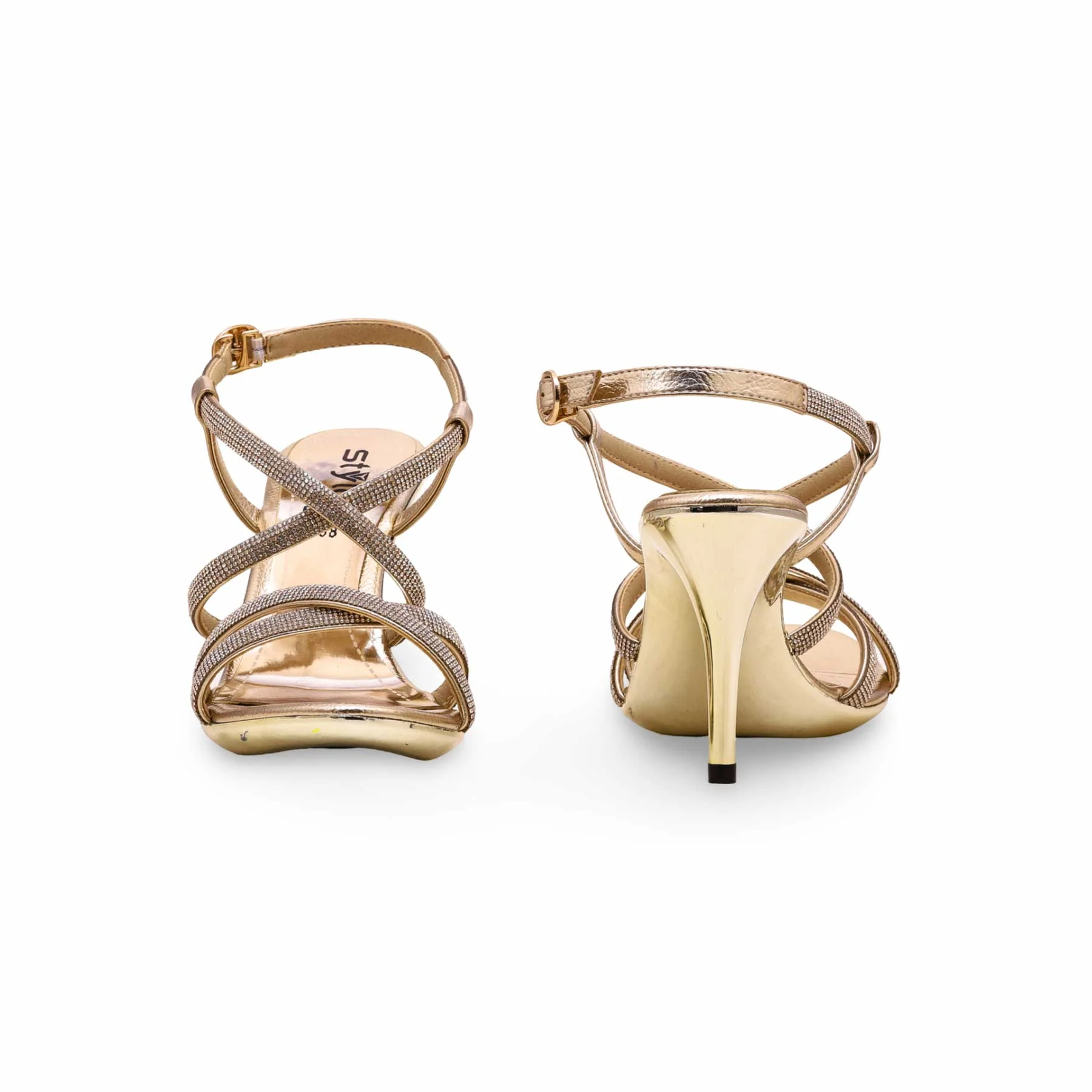 Golden Bridal Sandal FN6060 - Image 5