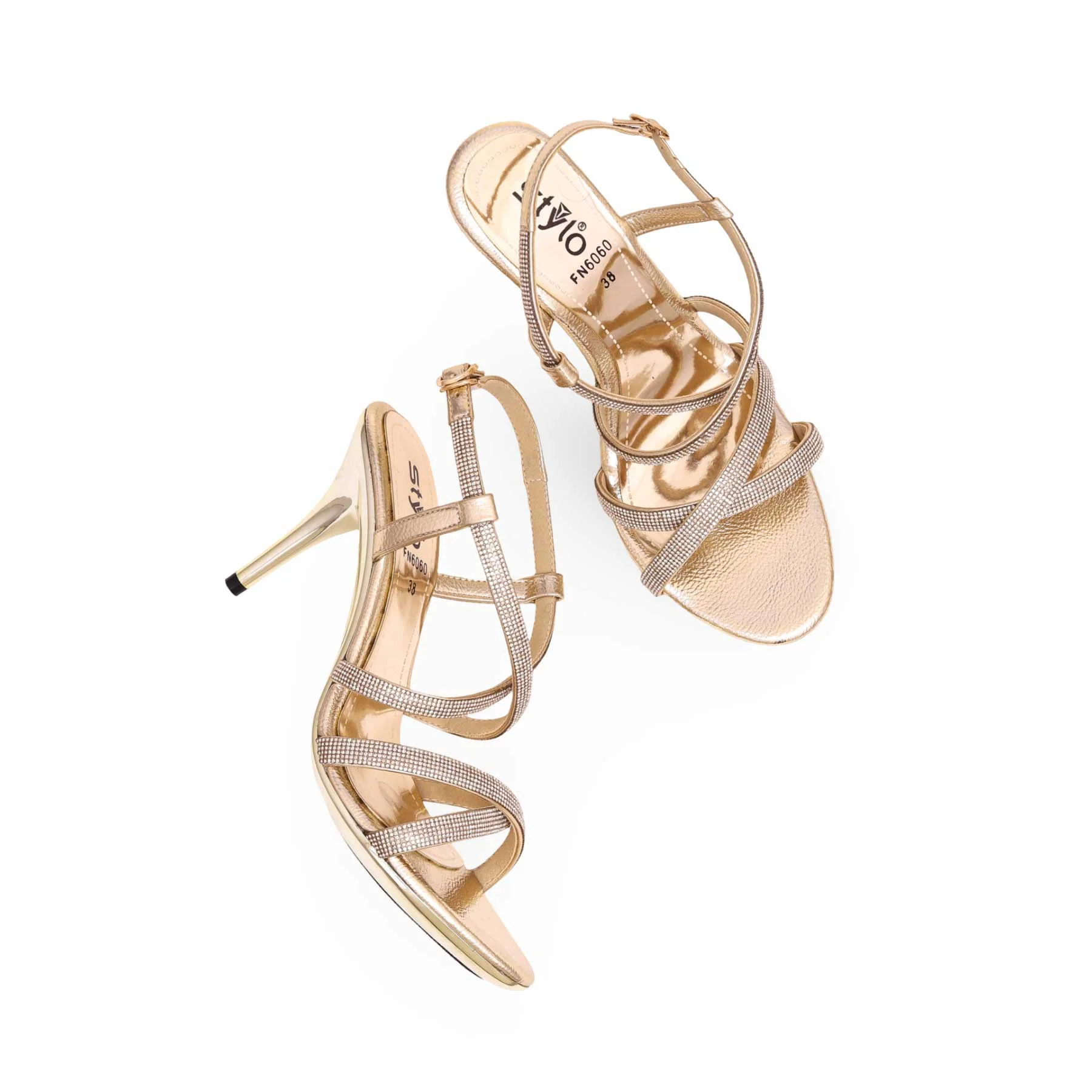 Golden Bridal Sandal FN6060 - Image 6