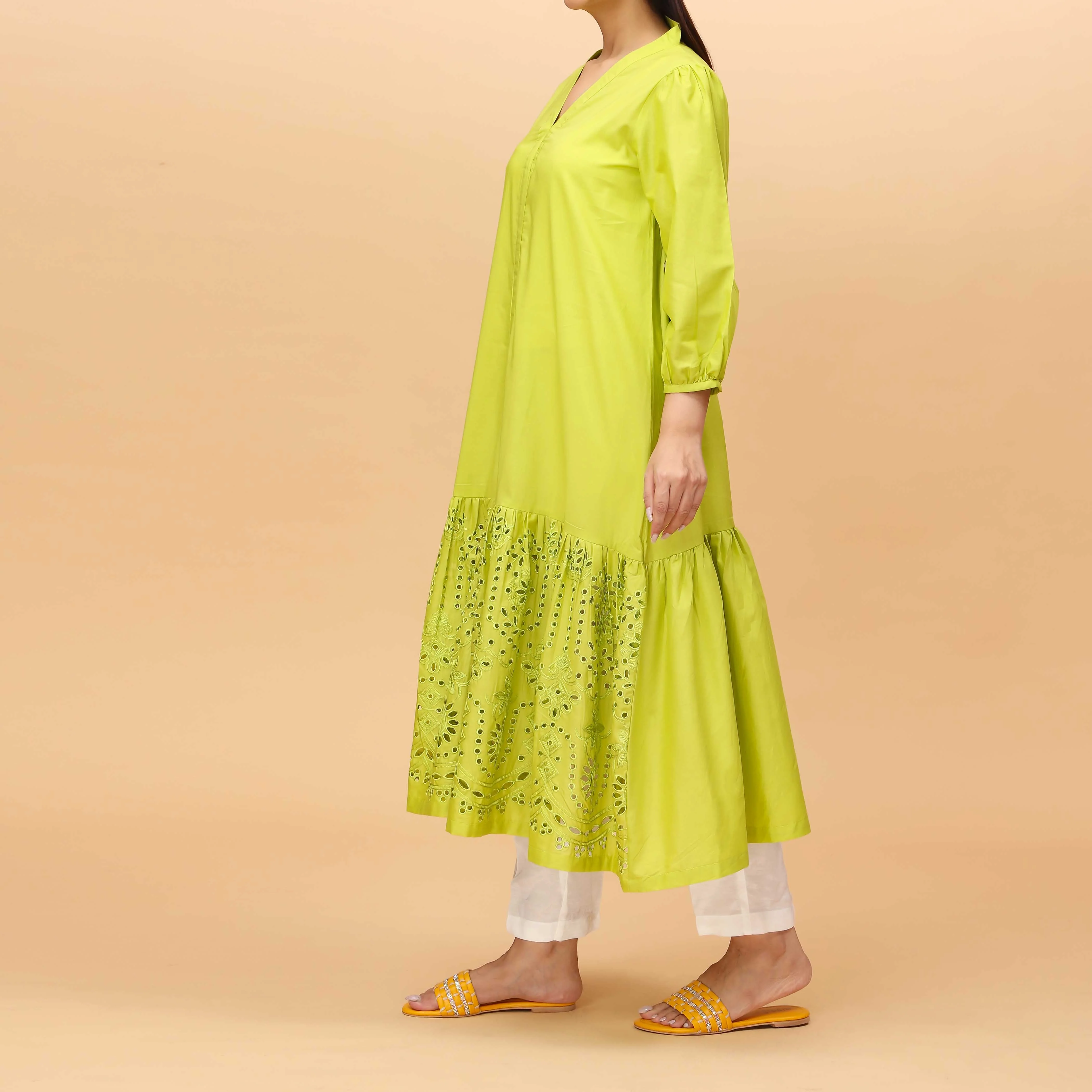 1PC Cambric Long Shirt PS4039 - Image 2