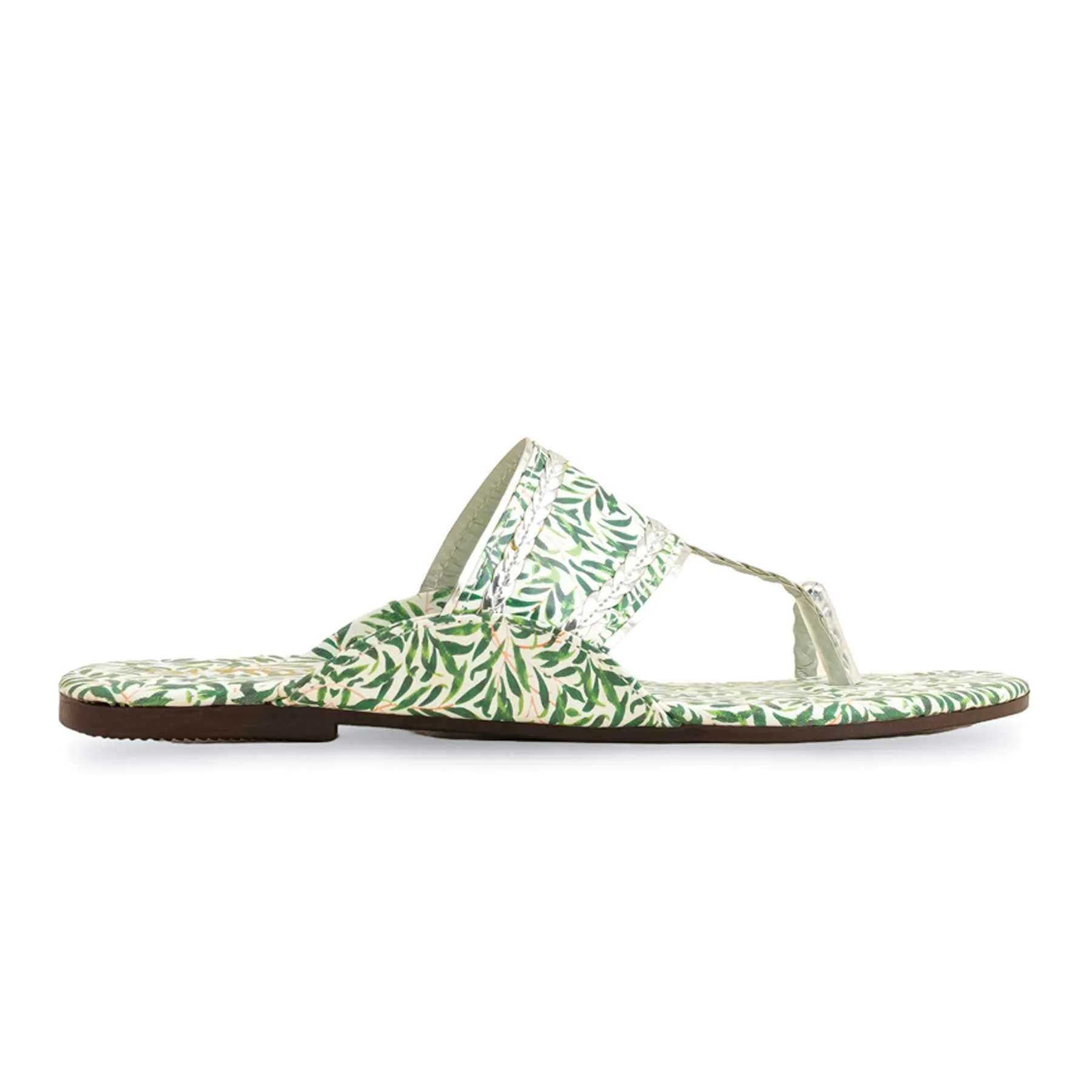 Green Casual Chappal CL1928 - Image 2