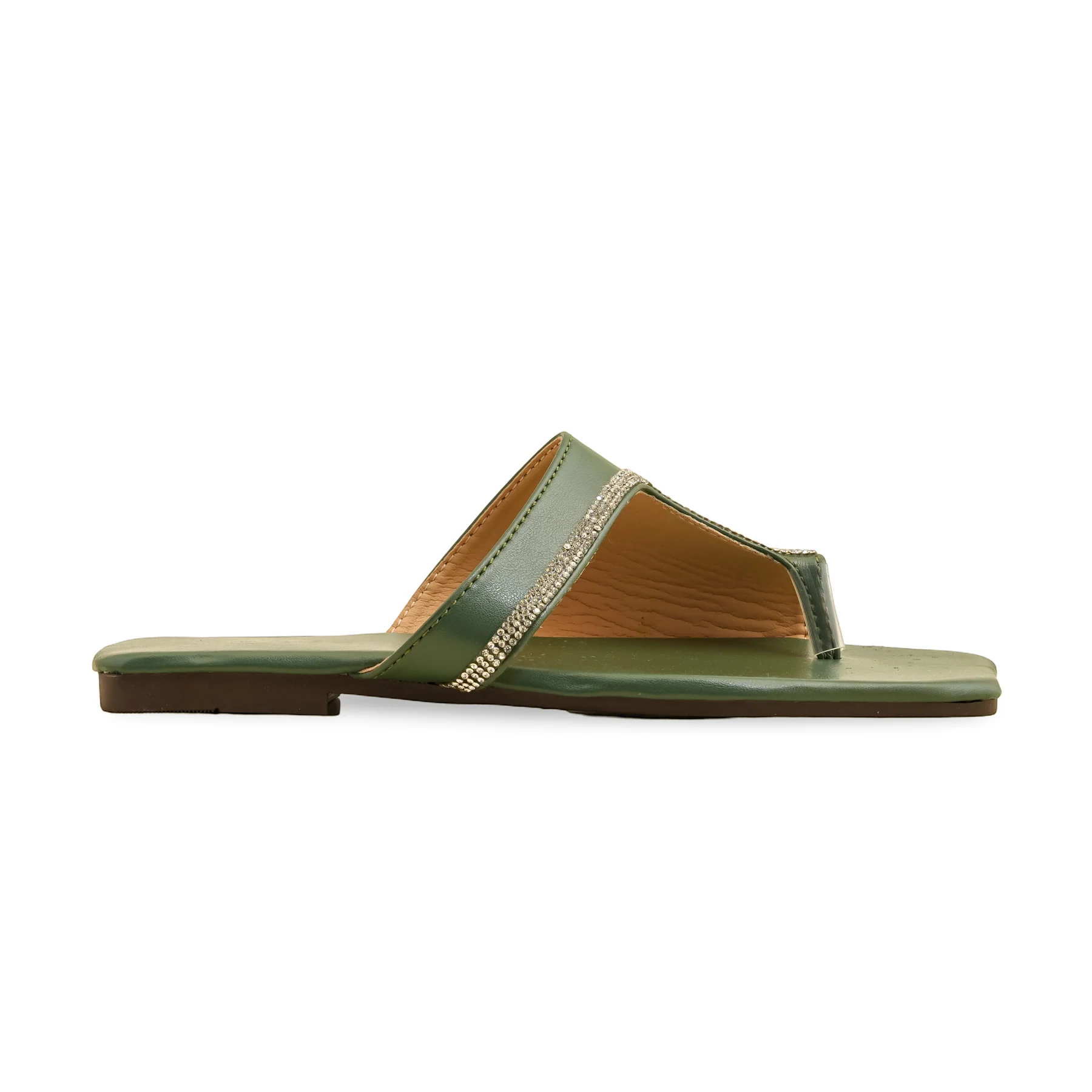Green Casual Chappal CL2042 - Image 2