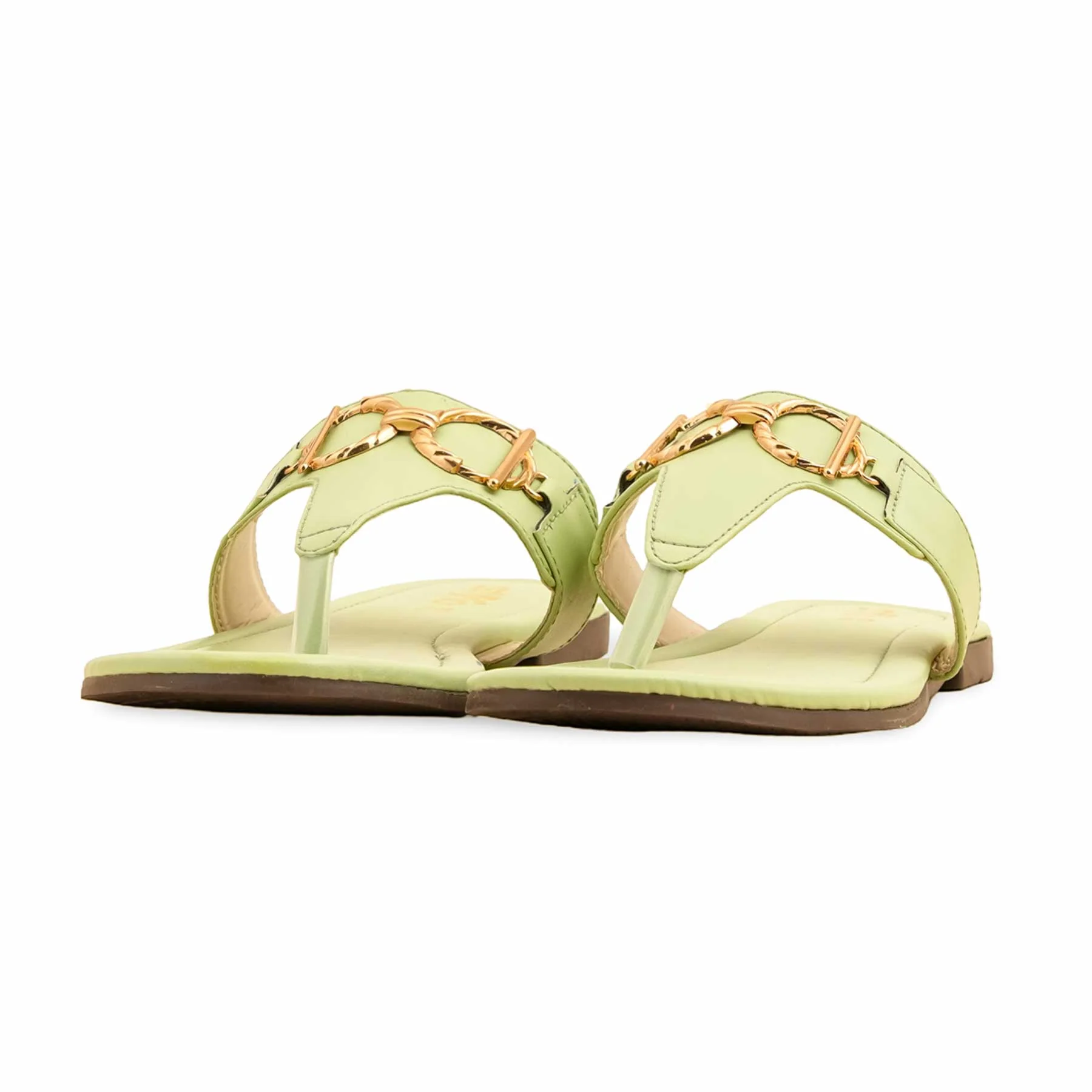 Green Casual Chappal CL2046 - Image 3