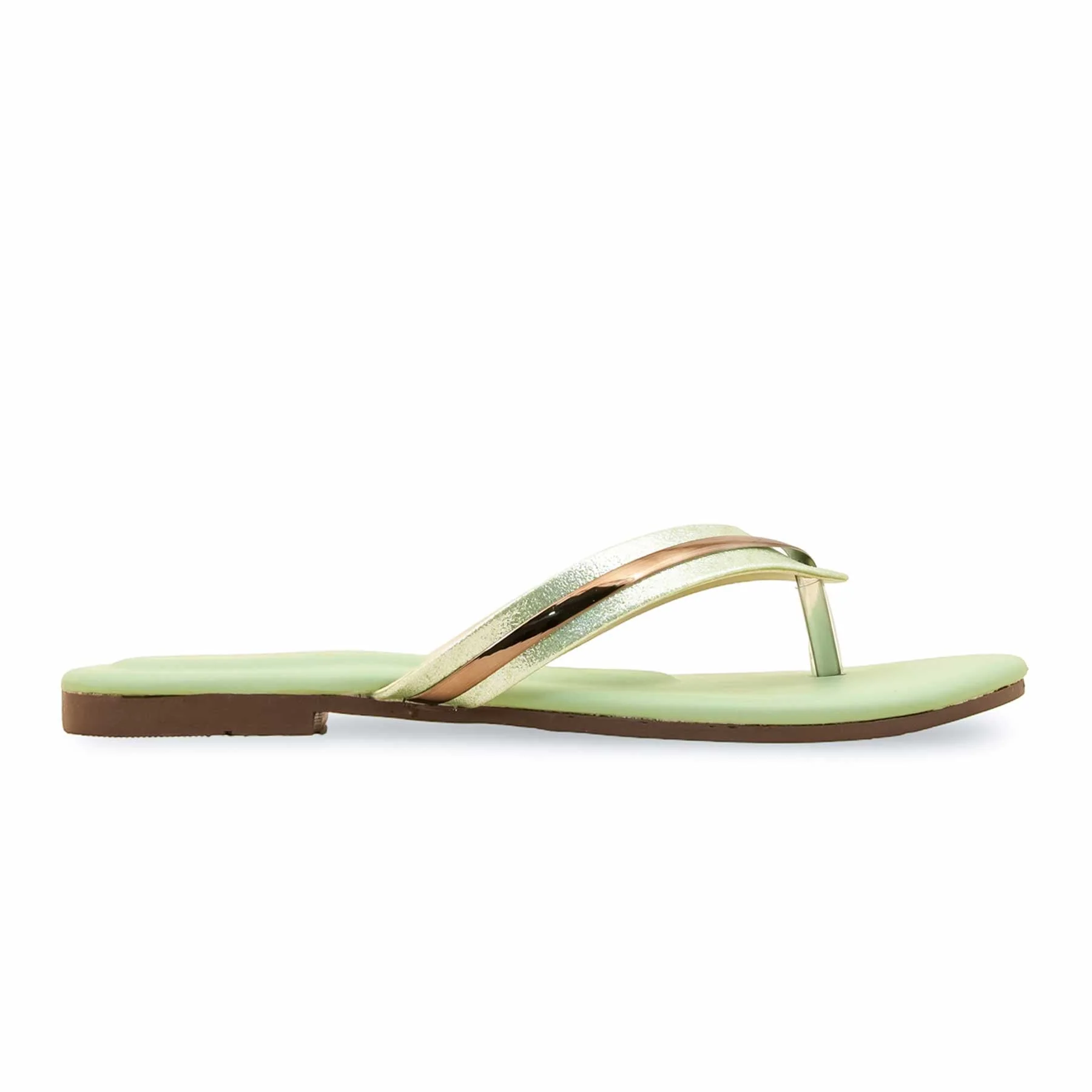 Green Casual Chappal CL2053 - Image 2