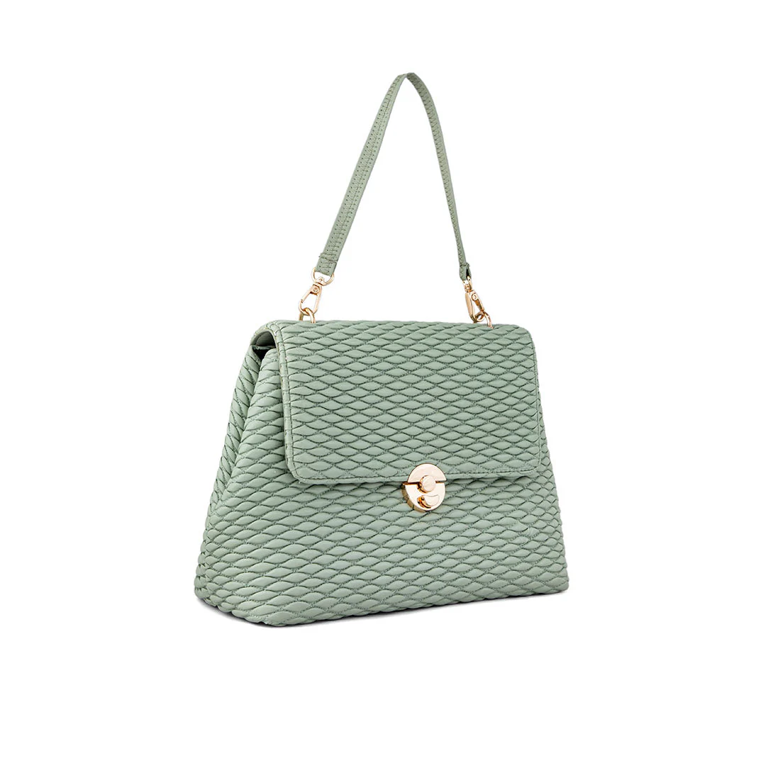 Green Casual Hand Bag For Women P55633 - Image 3