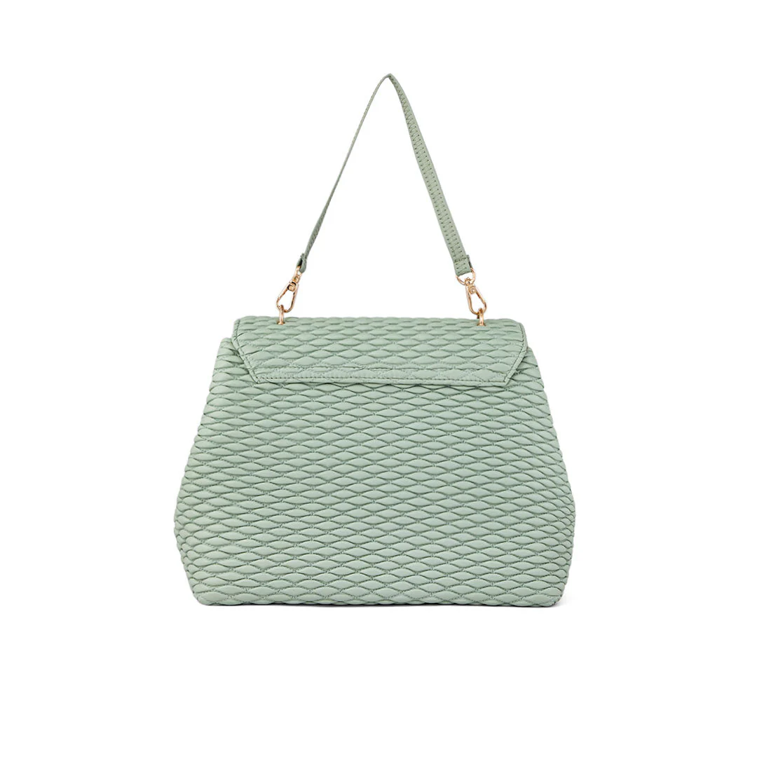 Green Casual Hand Bag For Women P55633 - Image 4