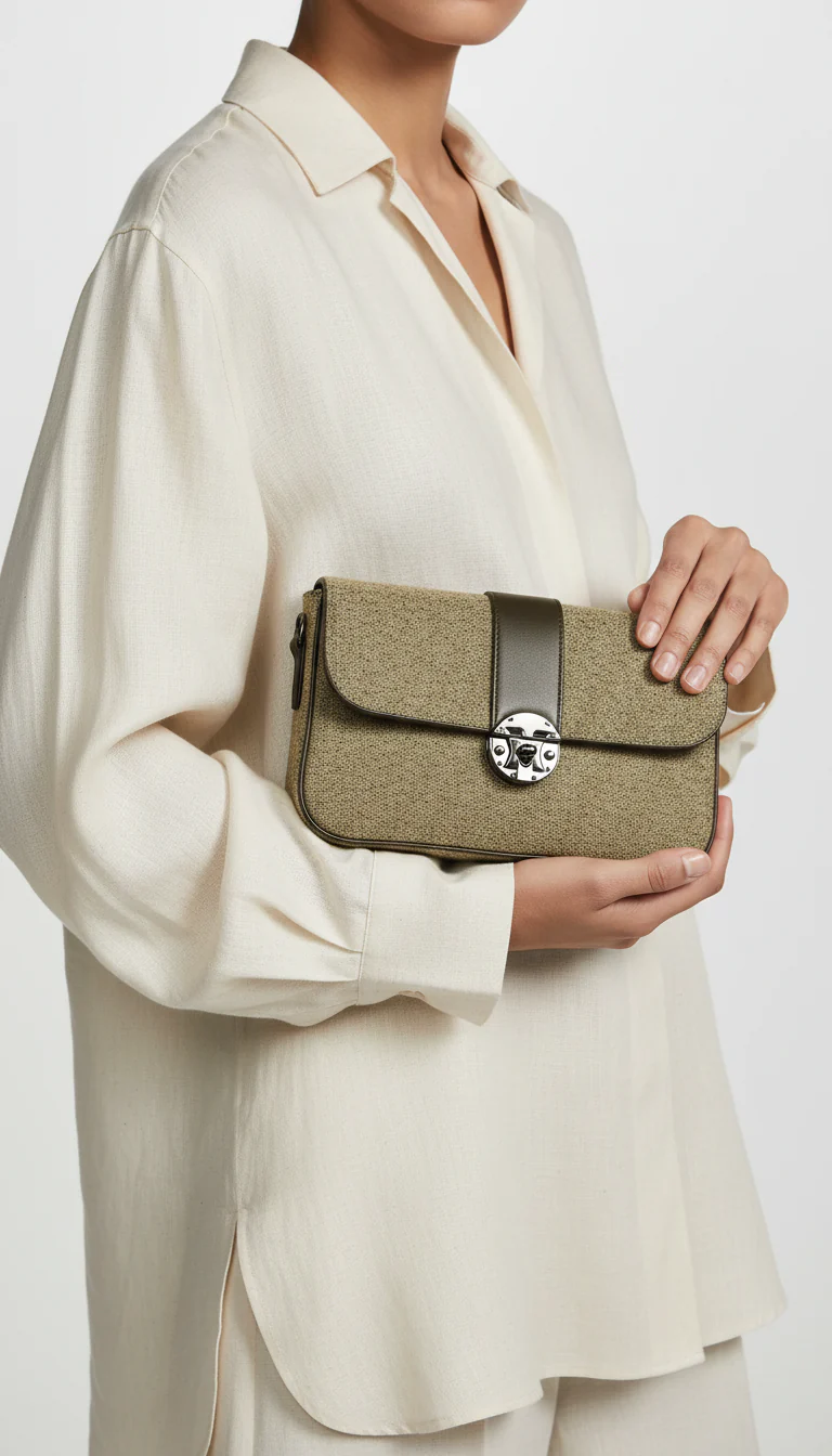 Green Casual Pouch For Ladies P97678