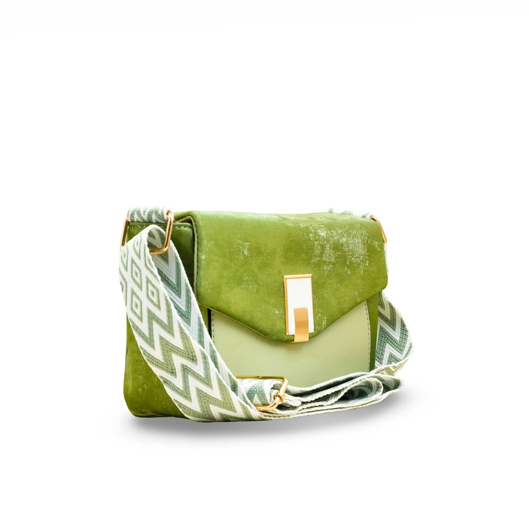 Green Casual Pouch For Women P97612 - Image 3