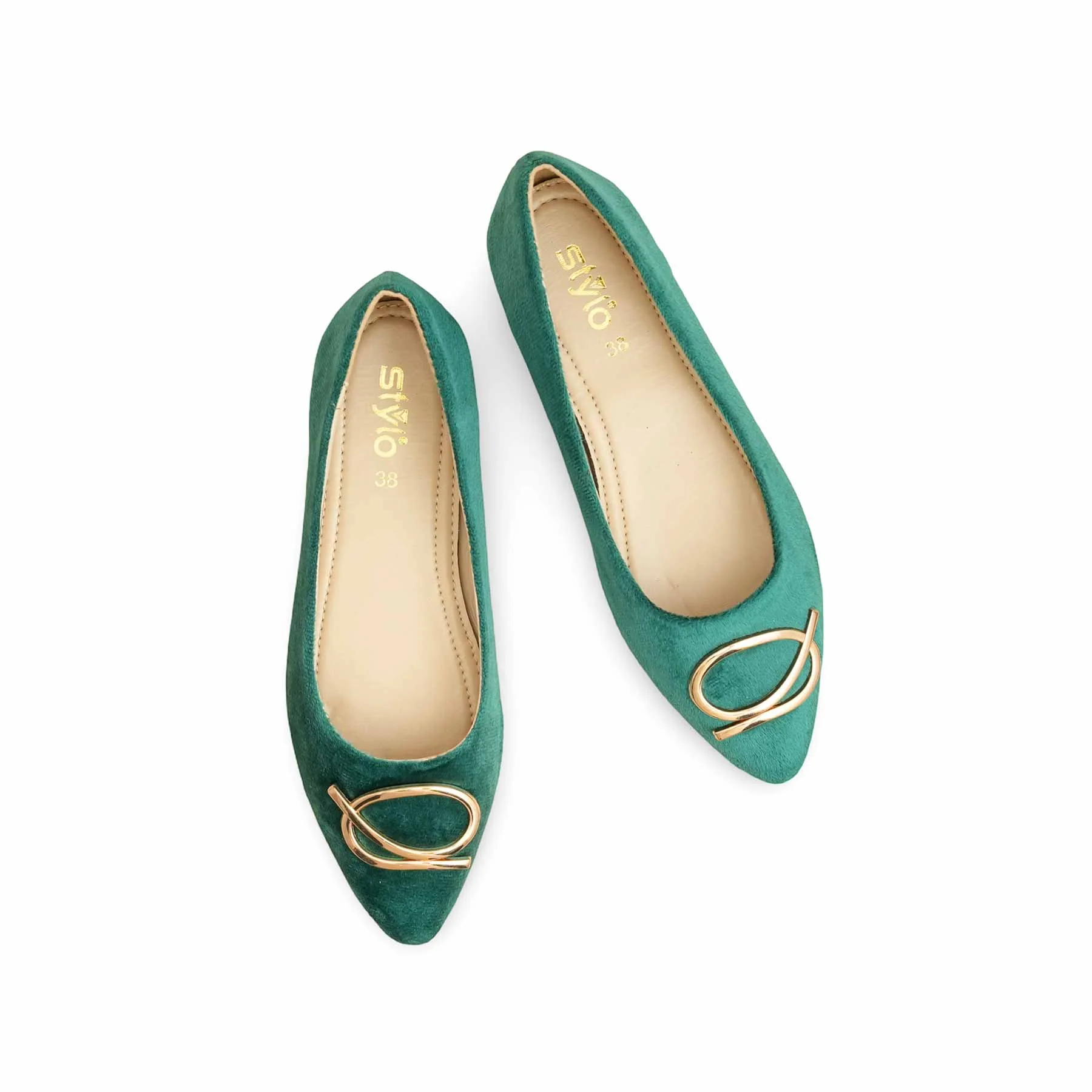 Green Casual Pumps WN1273 - Image 5
