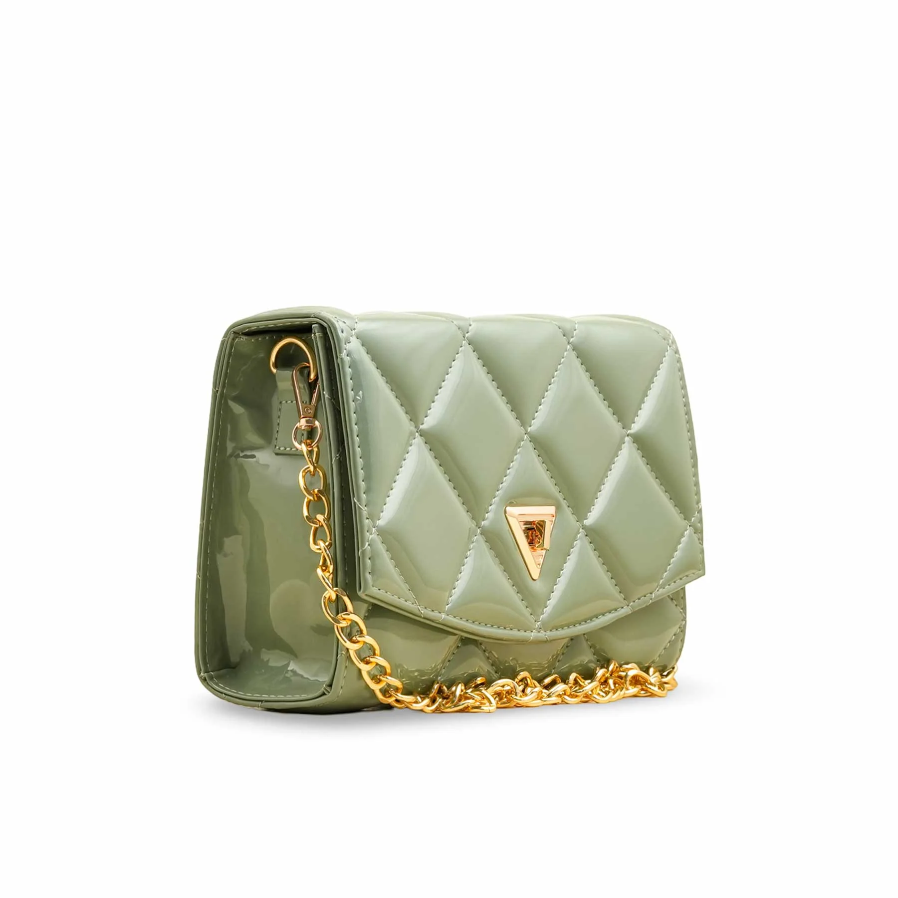 Green Casual Shoulder Bag For Ladies P56267 - Image 3
