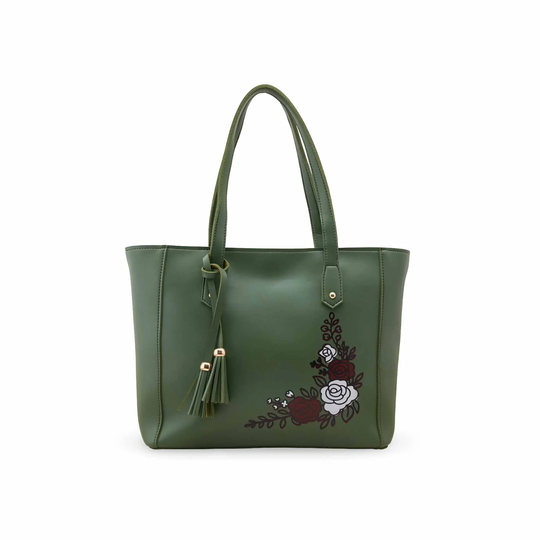 Green Casual Shoulder Bag For Women P56252 - Image 2