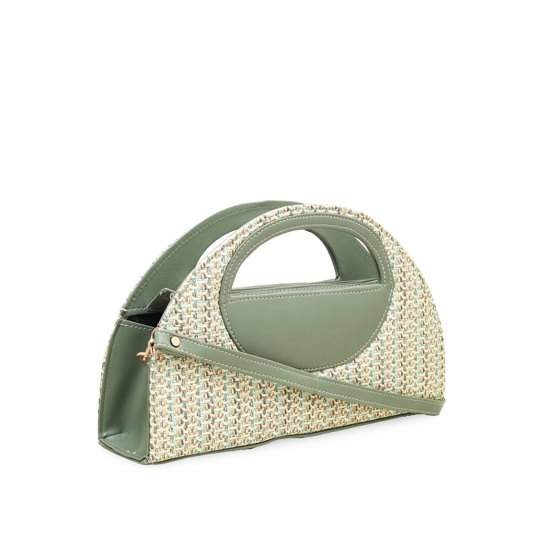 Green Casual Shoulder Bag P56197 - Image 2