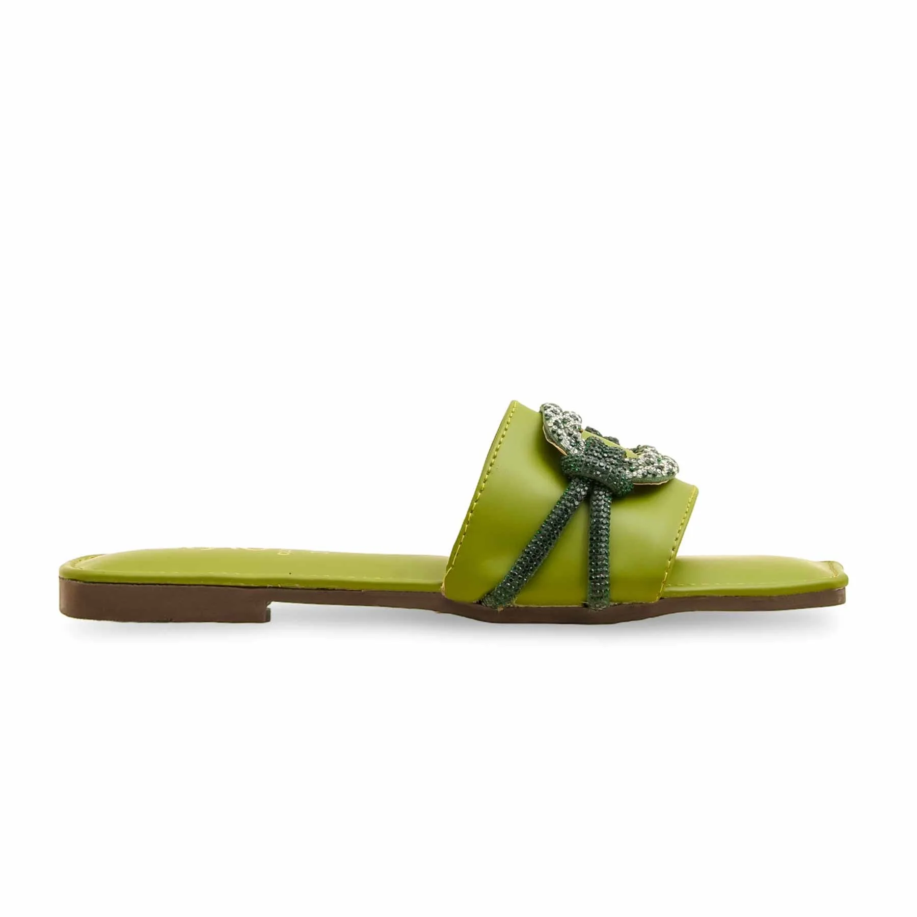 Green Casual Slipper CL2089 - Image 2