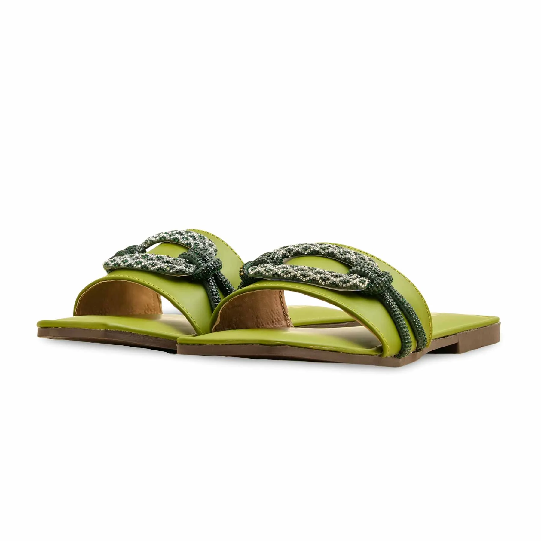 Green Casual Slipper CL2089 - Image 3
