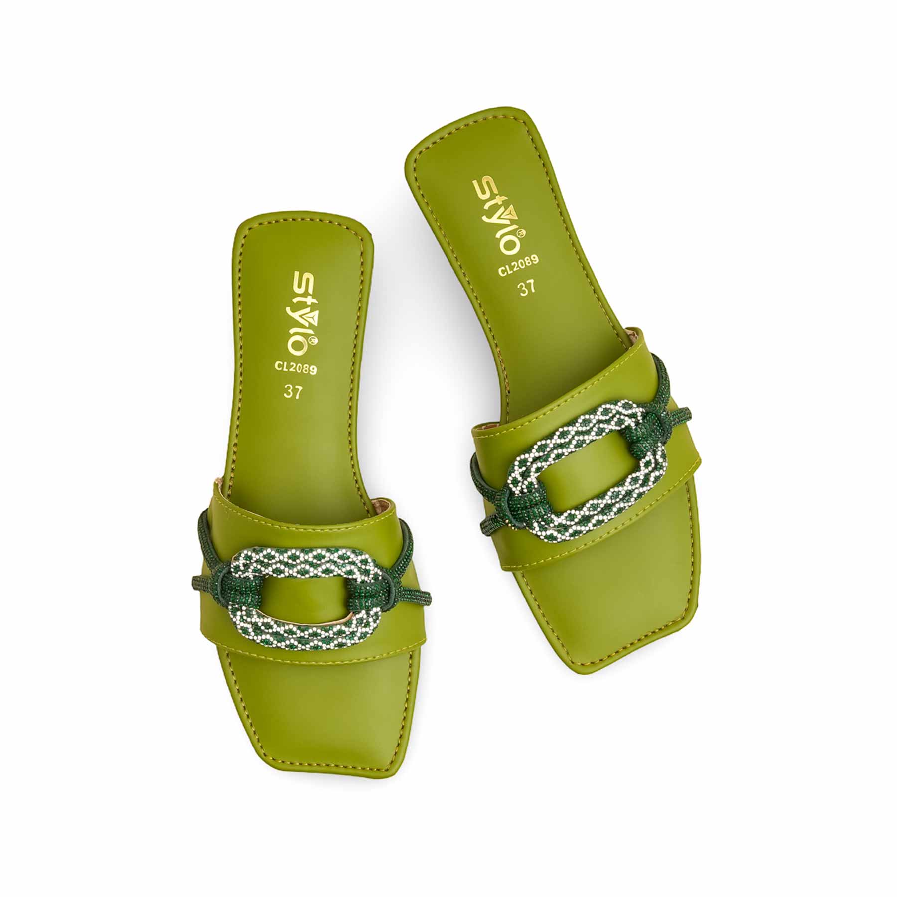 Green Casual Slipper CL2089 - Image 5