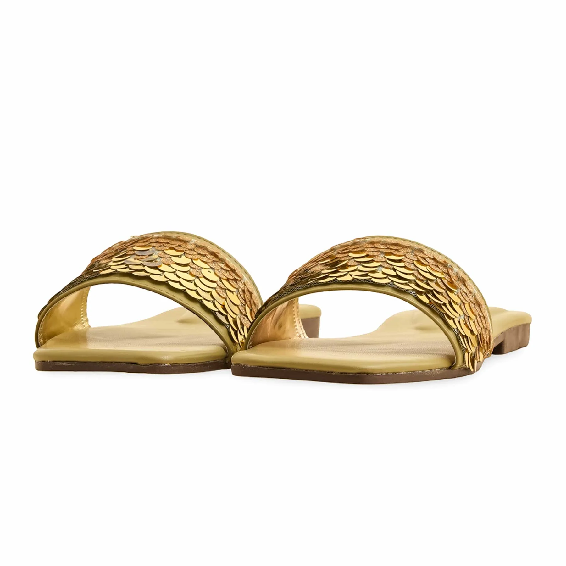 Green Casual Slipper For Ladies CL2059 - Image 3