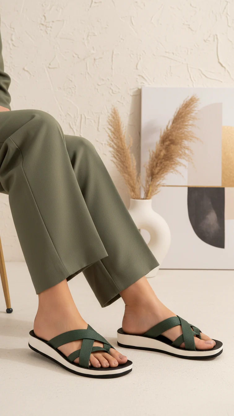 Green Casual Softy For Ladies CL5622