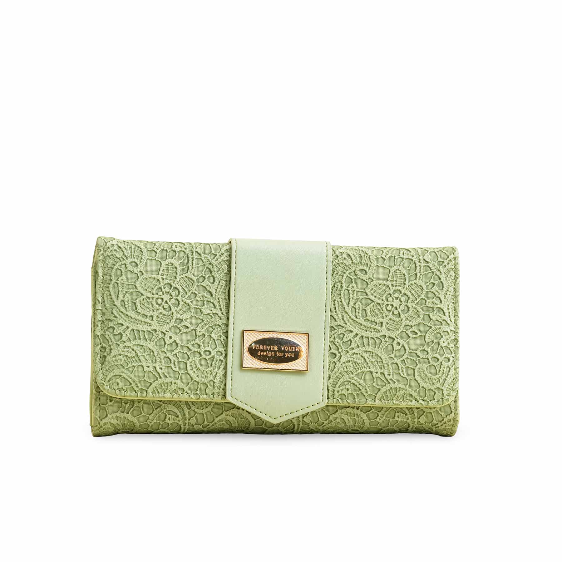 Green Casual Wallet For Women P70977 - Image 2
