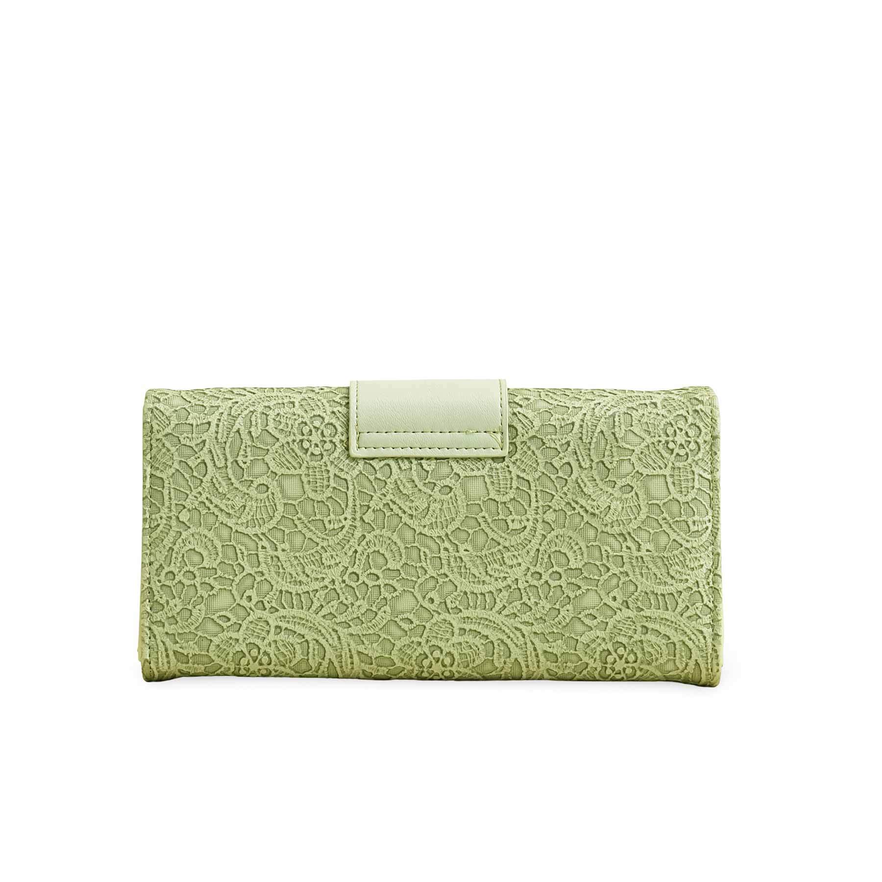 Green Casual Wallet For Women P70977 - Image 4
