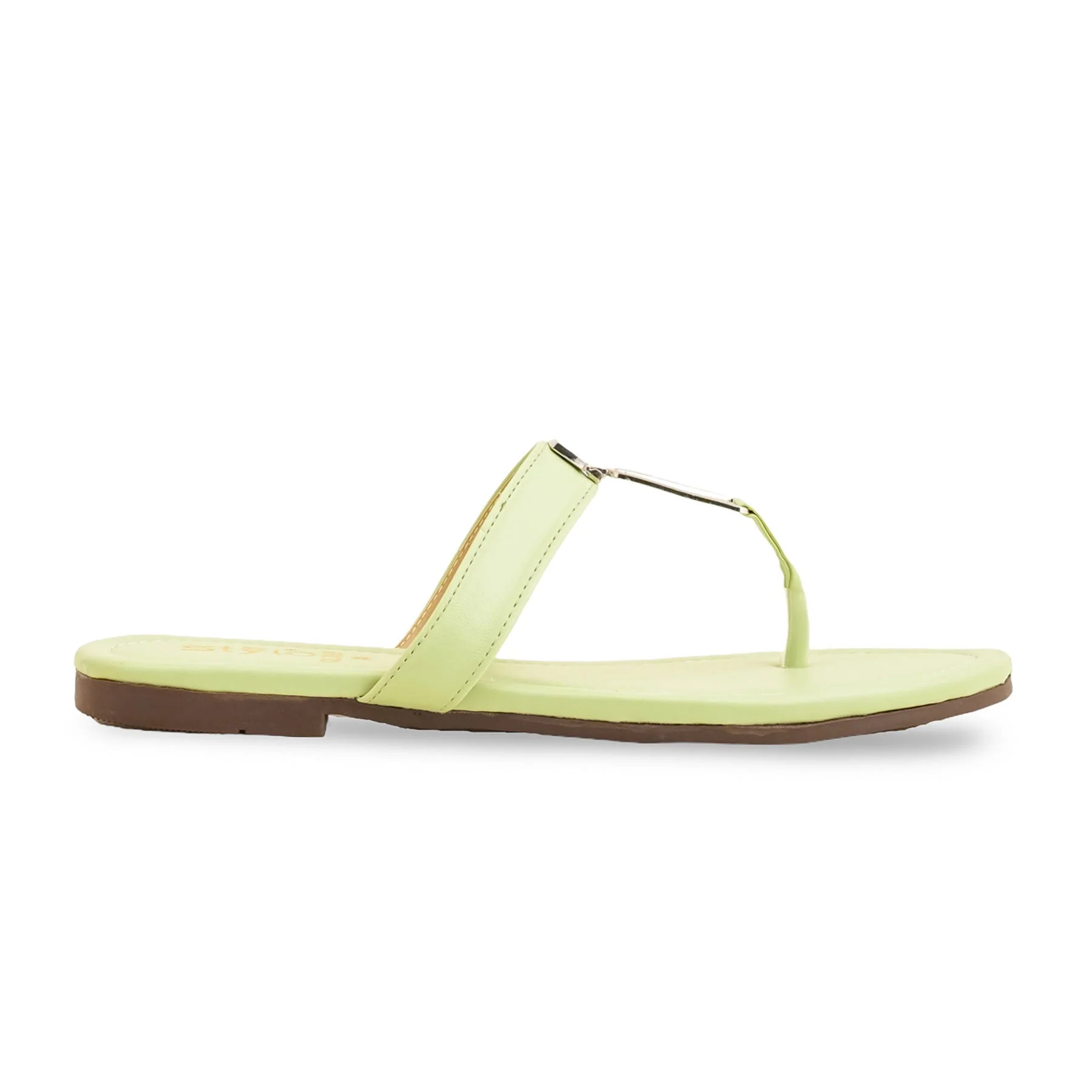 Green Casual Women Chappal  CL2082 - Image 2