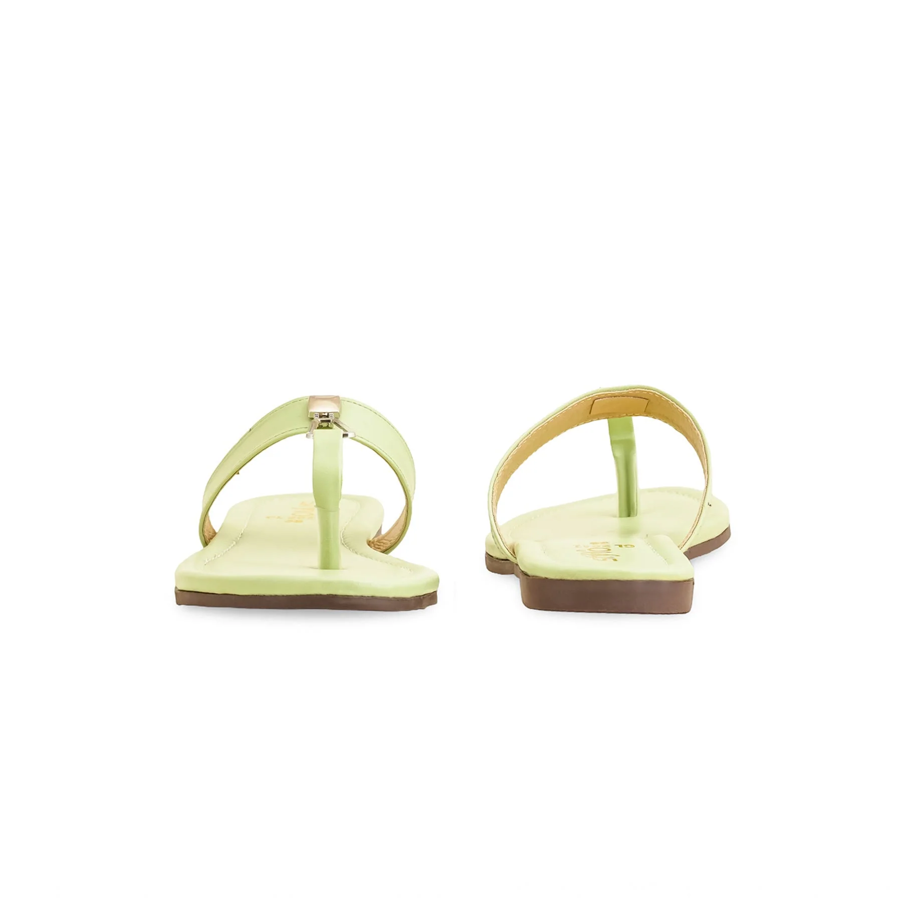 Green Casual Women Chappal  CL2082 - Image 4