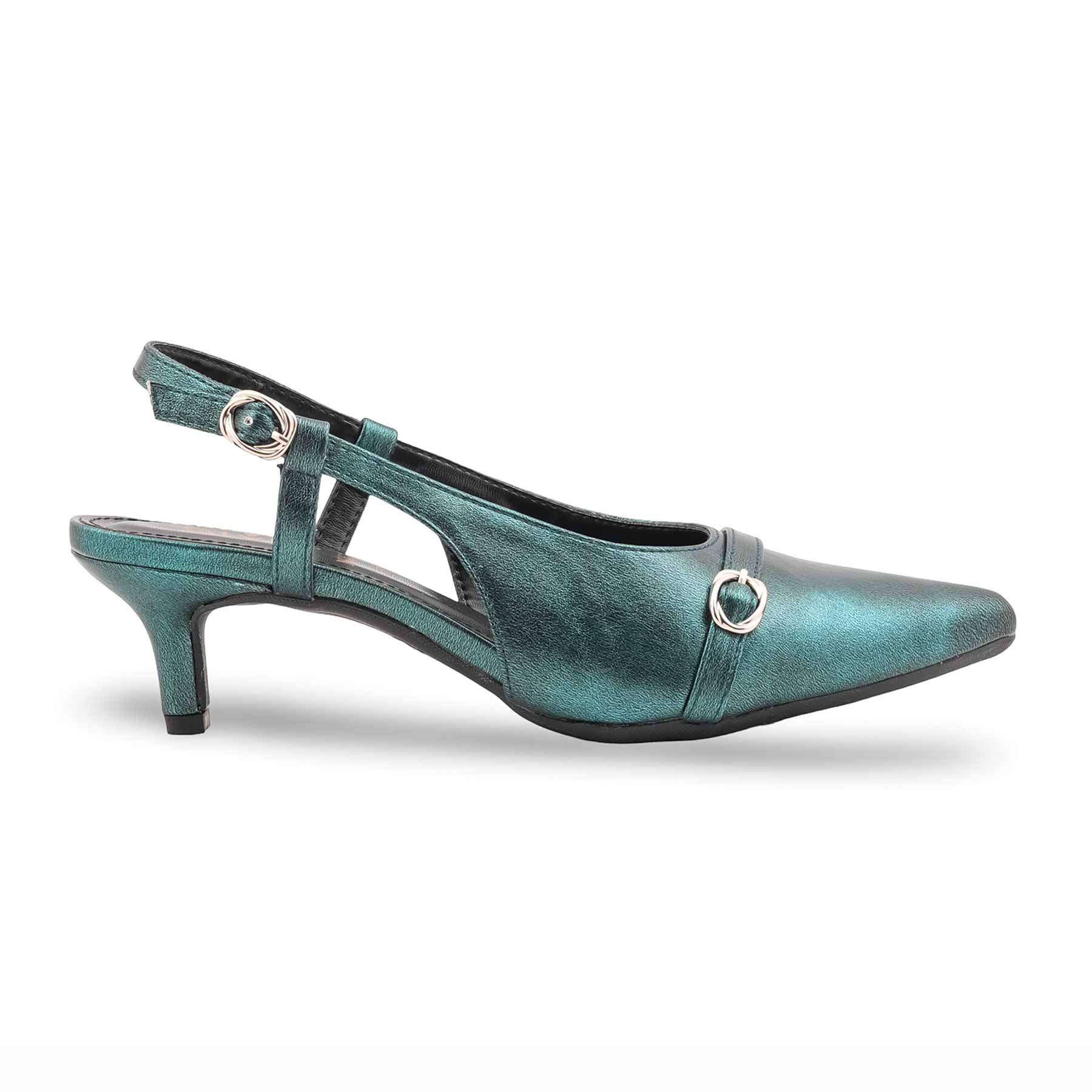 Green Court Shoes For Women WN7533 - Image 2