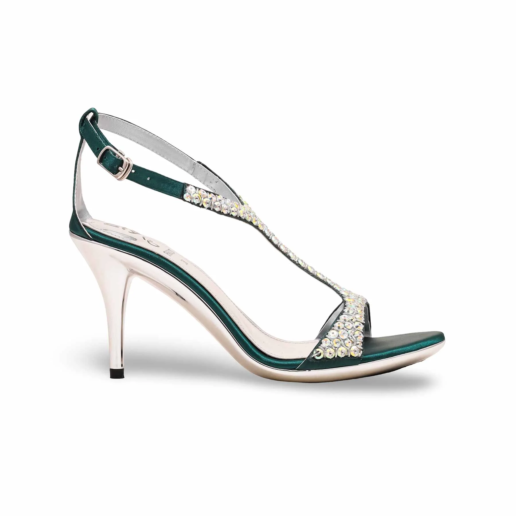 Green Fancy Bridal Sandal FN6023 - Image 2