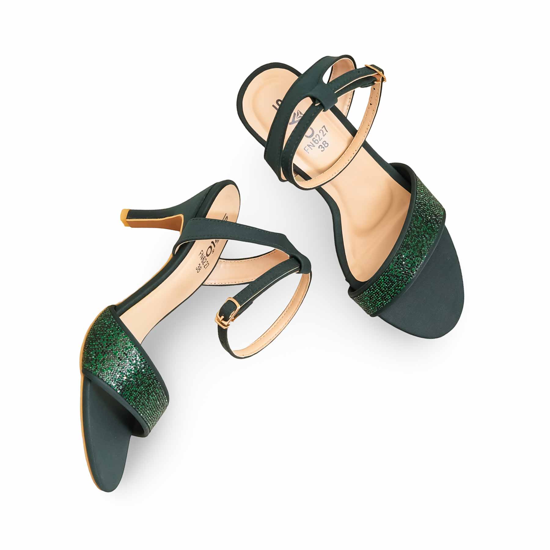 Green Fancy Sandal FN6227 - Image 5