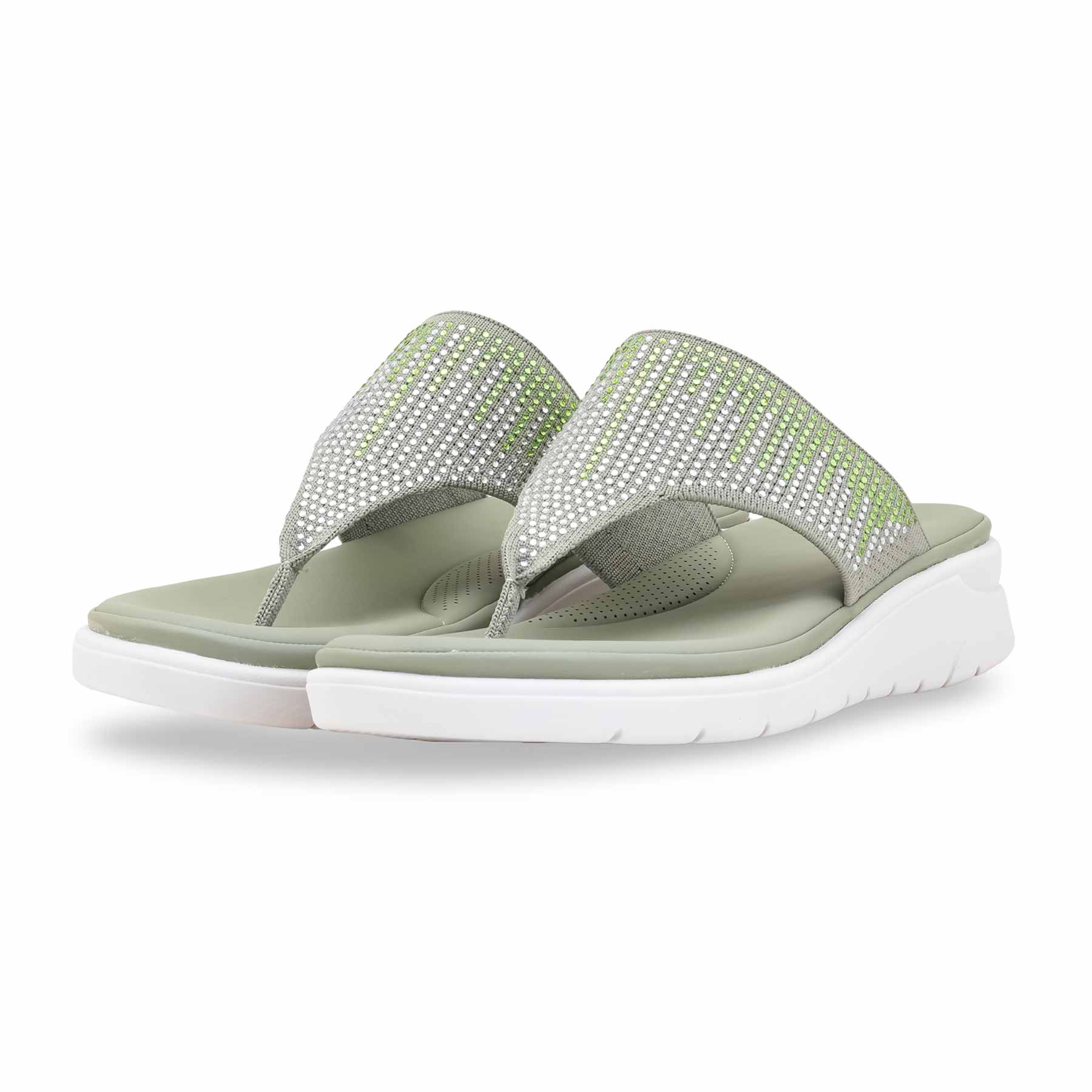 Green Formal Chappal For Ladies PU0708 - Image 3
