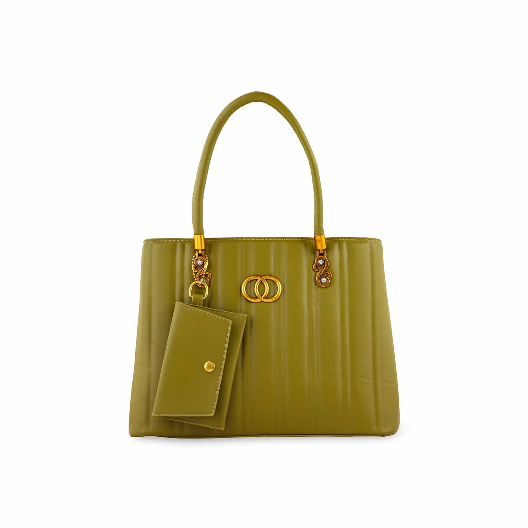 Green Formal Hand Bag For Ladies P36152 - Image 2
