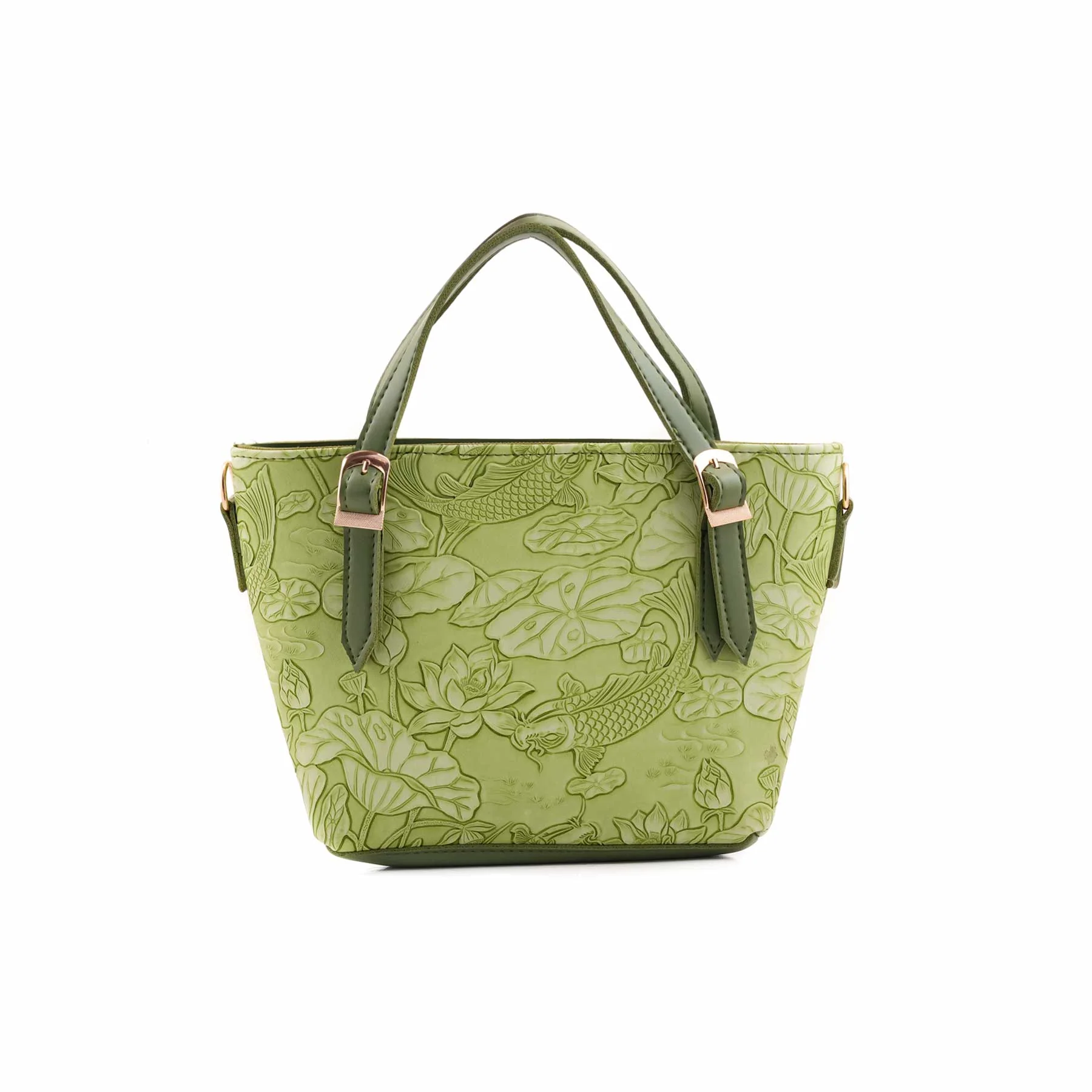 Green Formal Hand Bag For Ladies P56306 - Image 4