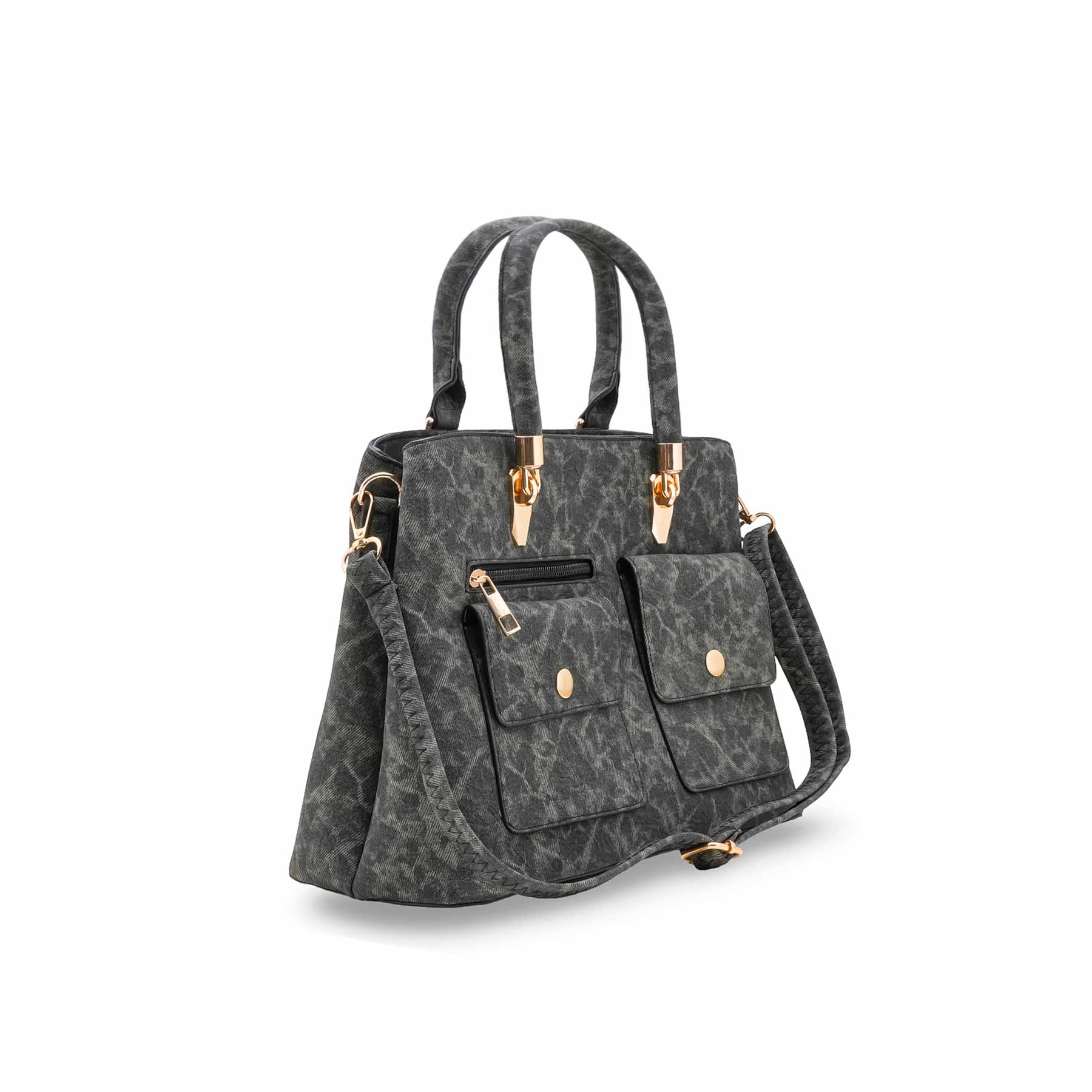 Green Formal Hand Bag For Women P55850 - Image 3