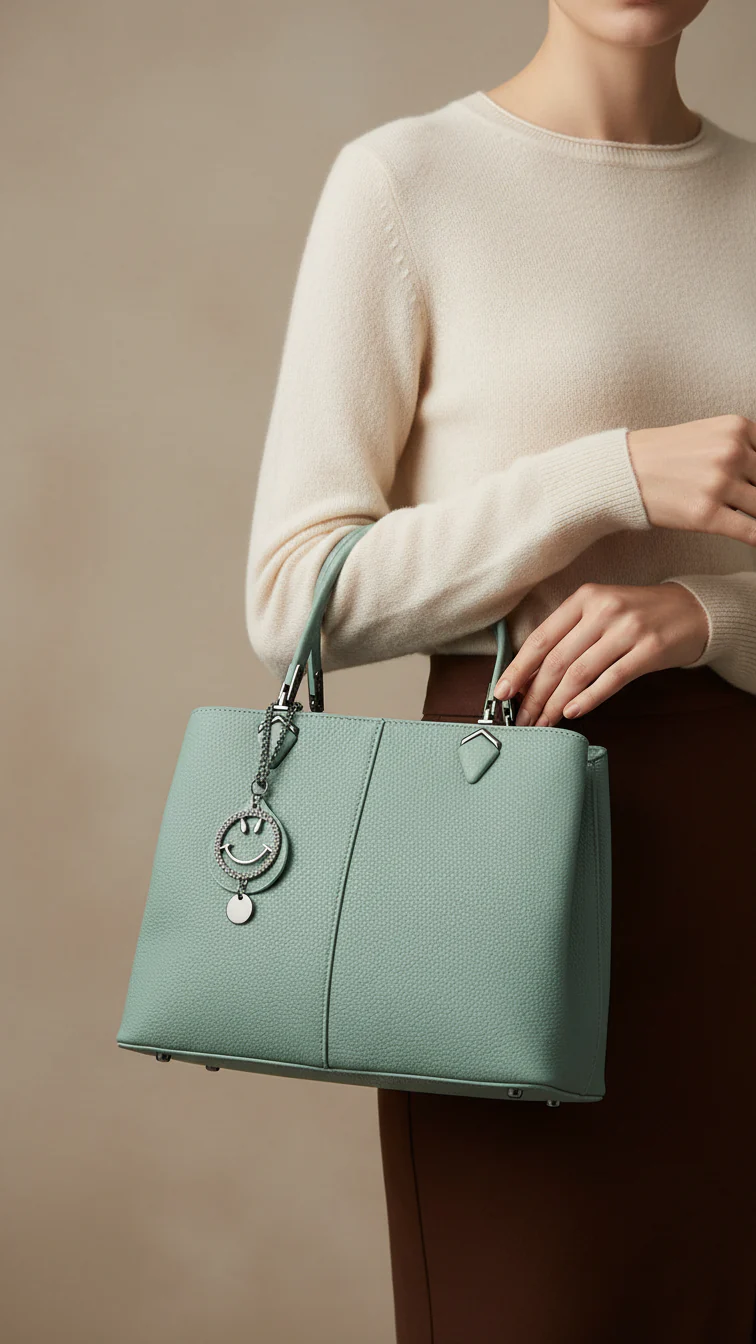 Green Formal Hand Bag P36290