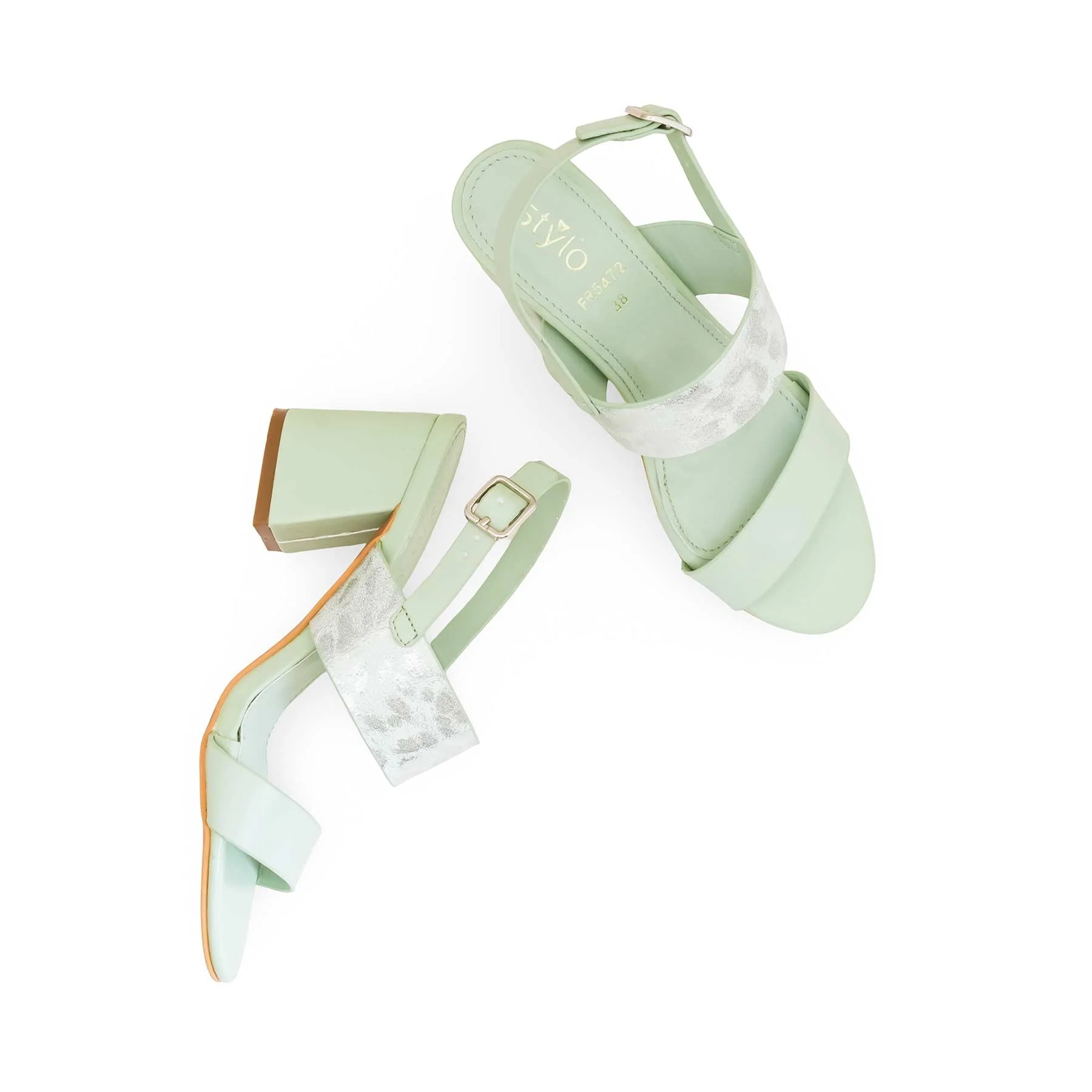 Green Formal Sandal For Women FR5472 - Image 5