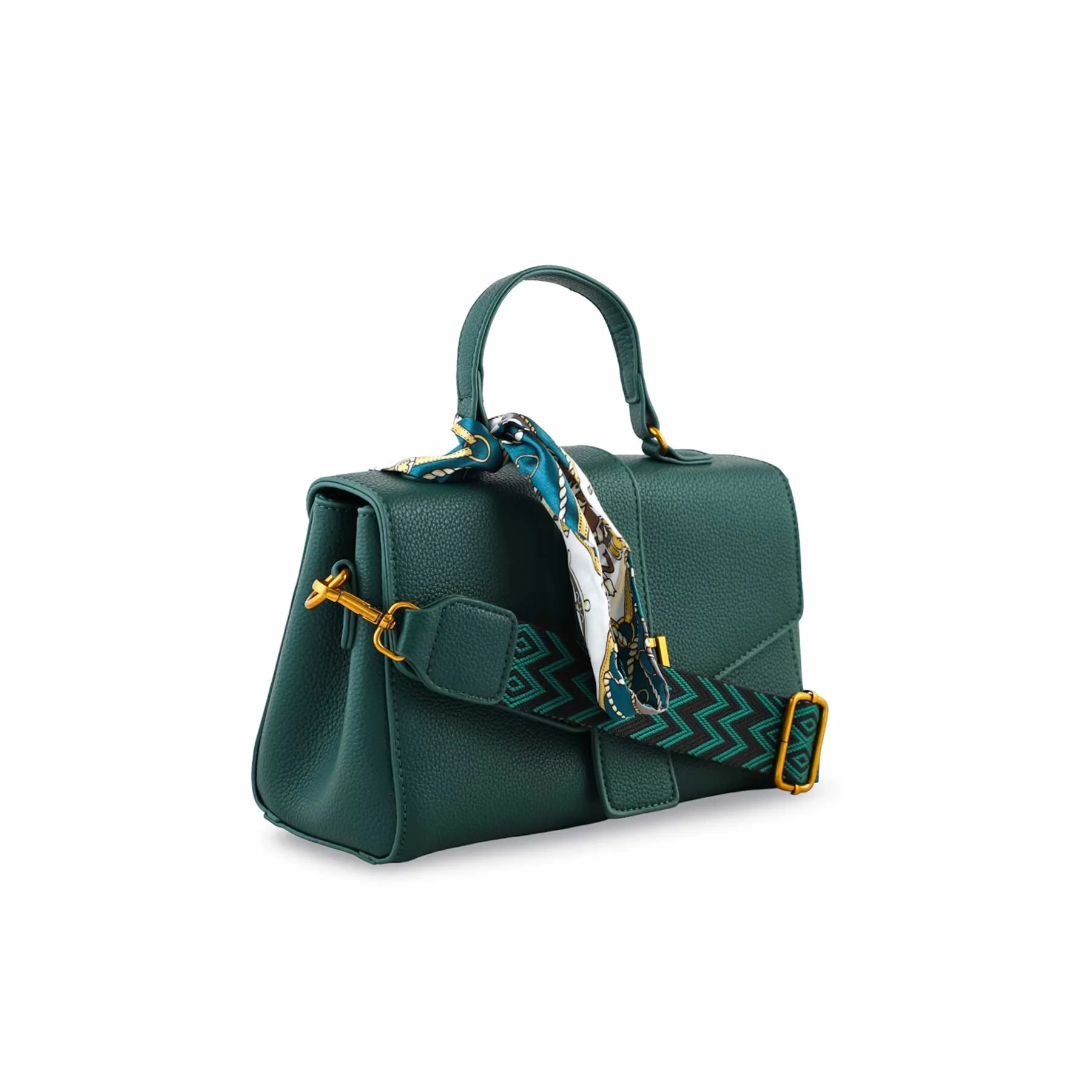 Green Formal Shoulder Bag For Women P36302 - Image 3