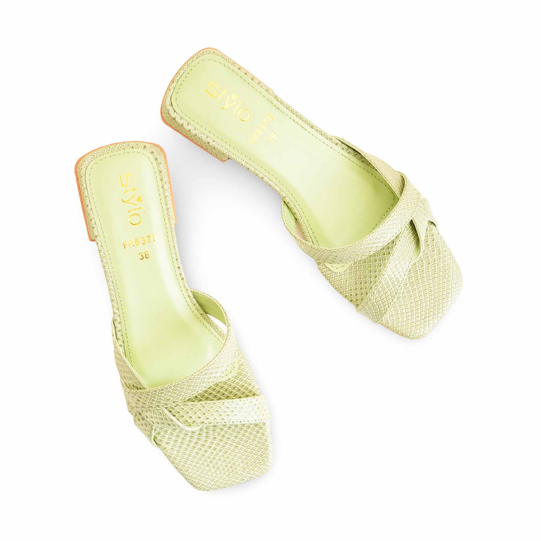 Green Formal Slipper For Ladies FR8375 - Image 5