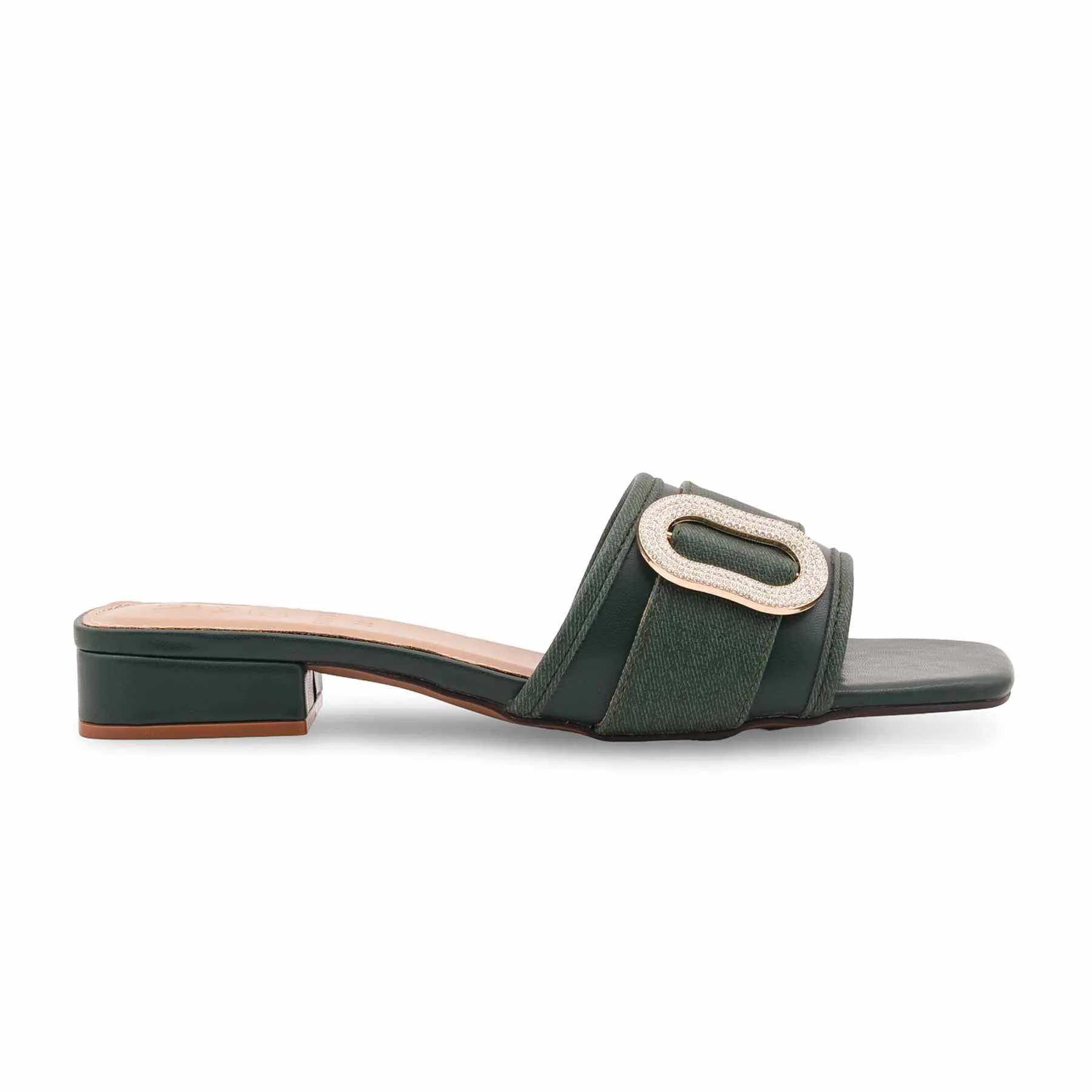 Green Formal Slipper For Ladies FR8436 - Image 2