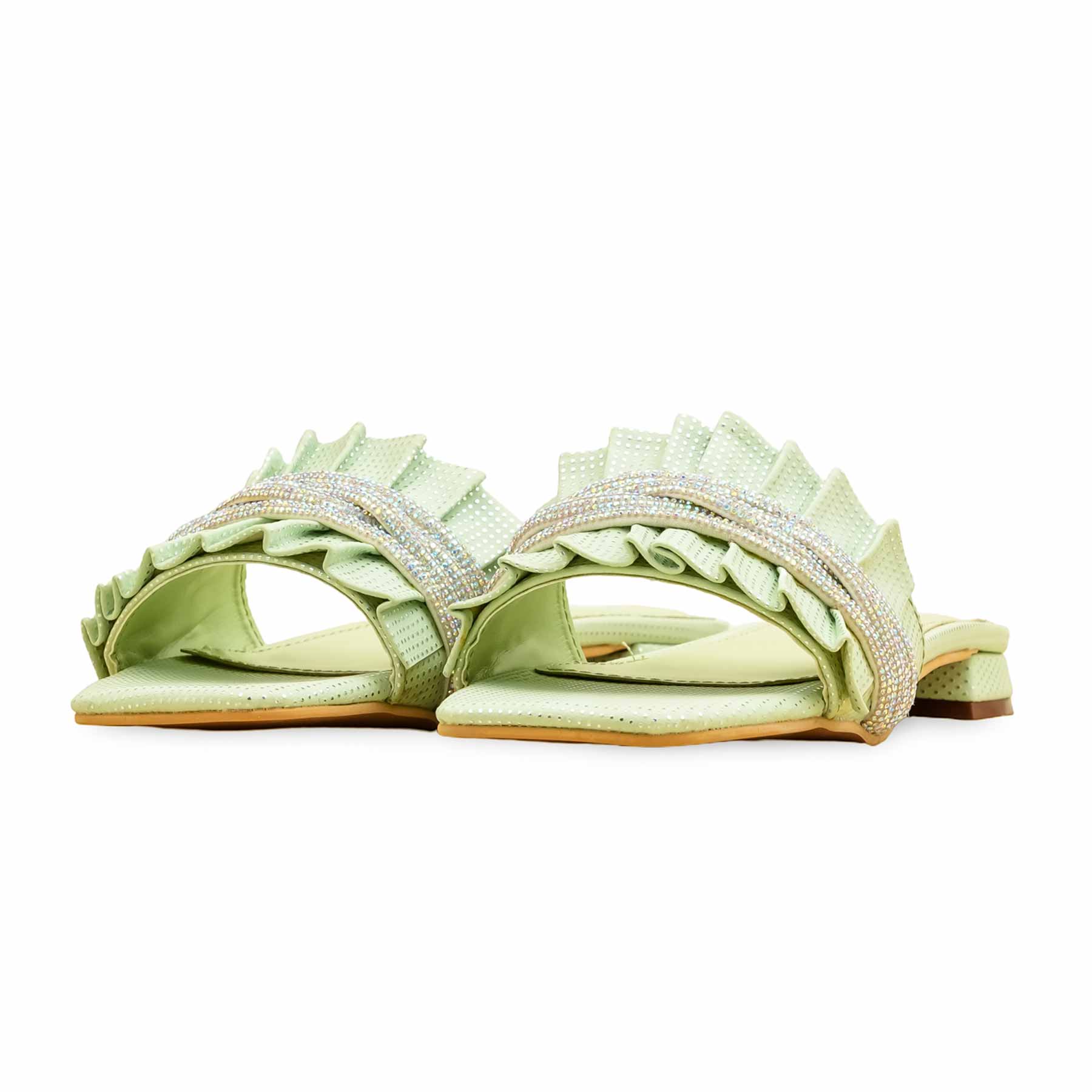 Green Formal Slipper For Women FRS010 - Image 3