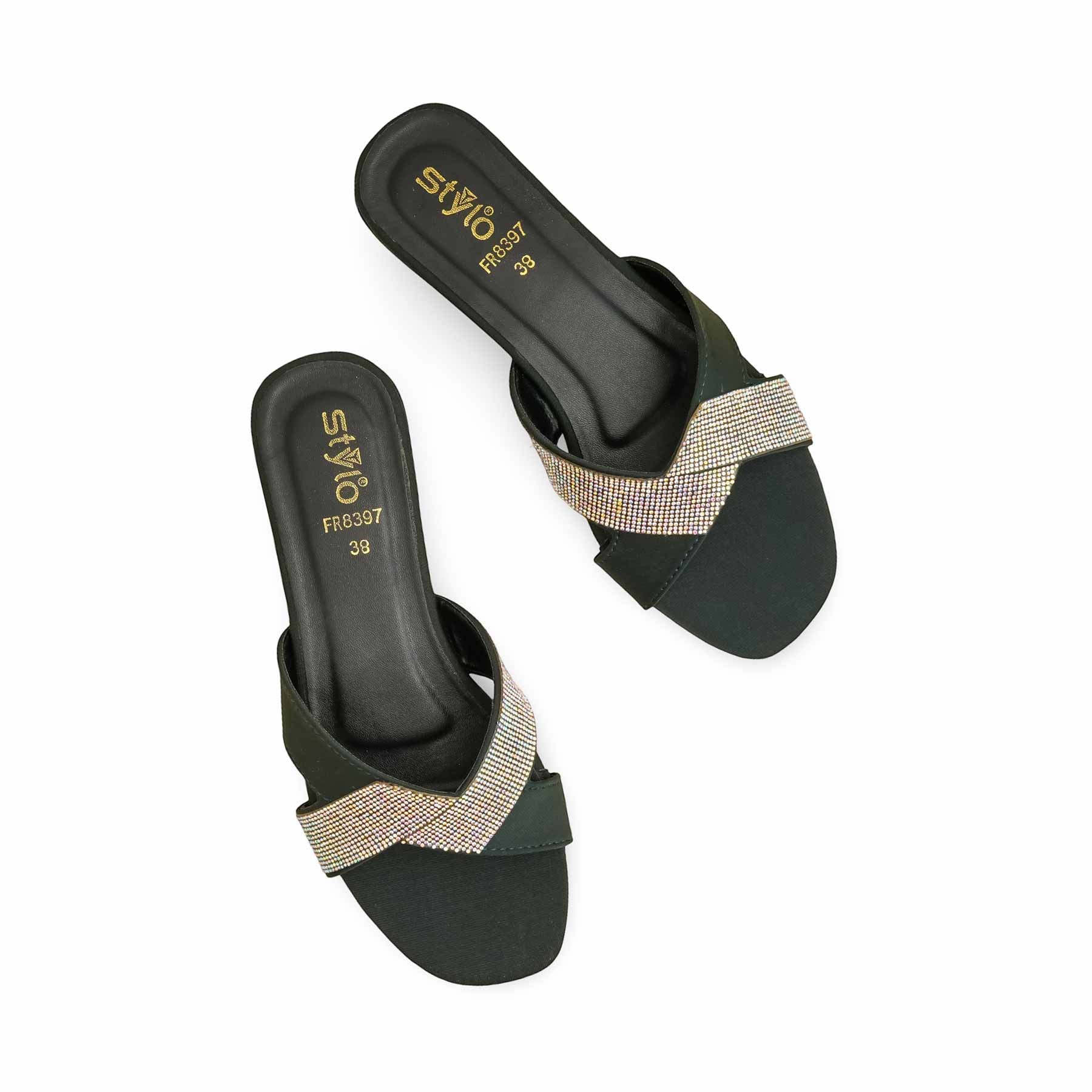 Green Formal Slipper FR8397 - Image 5