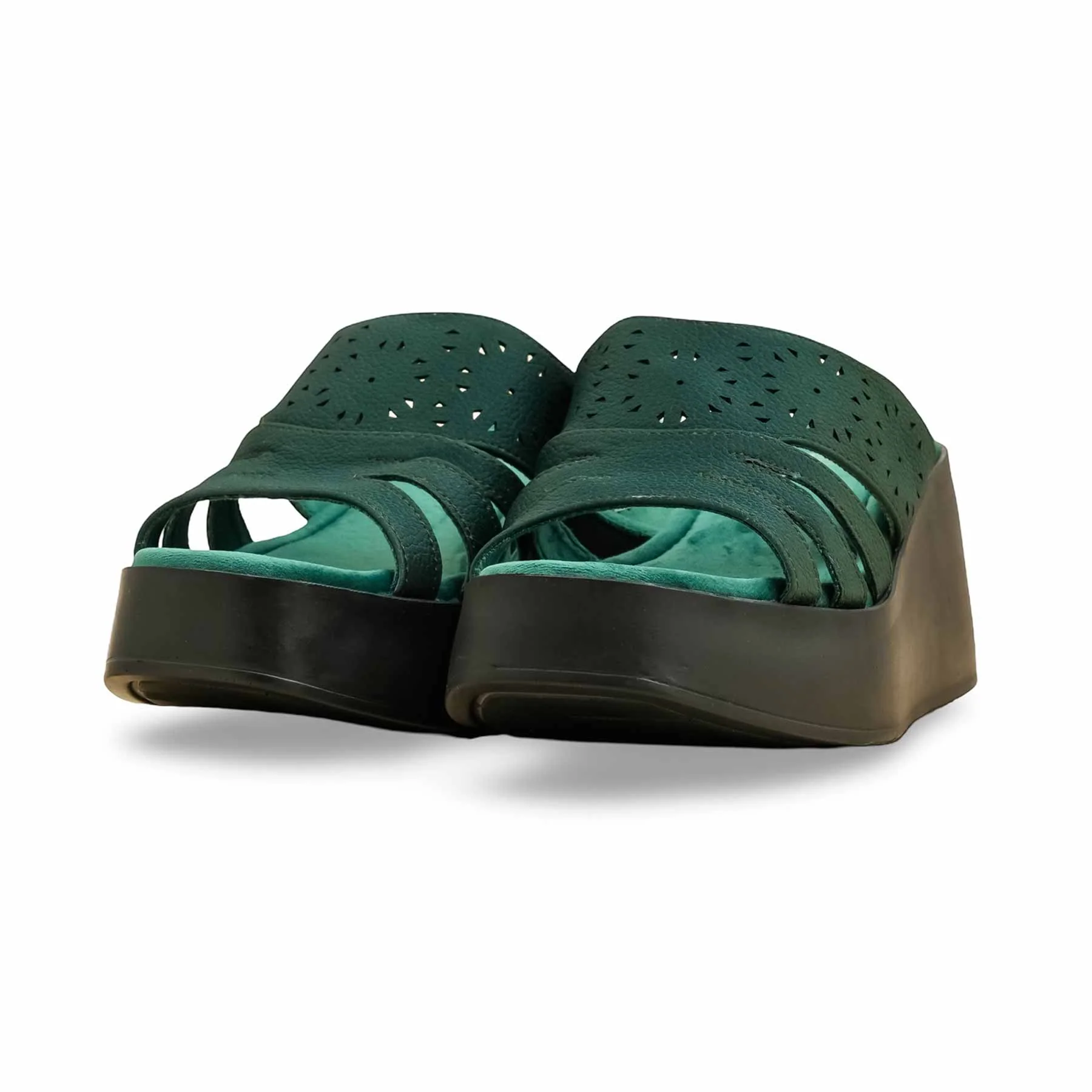 Green Formal Slipper PU0606 - Image 3
