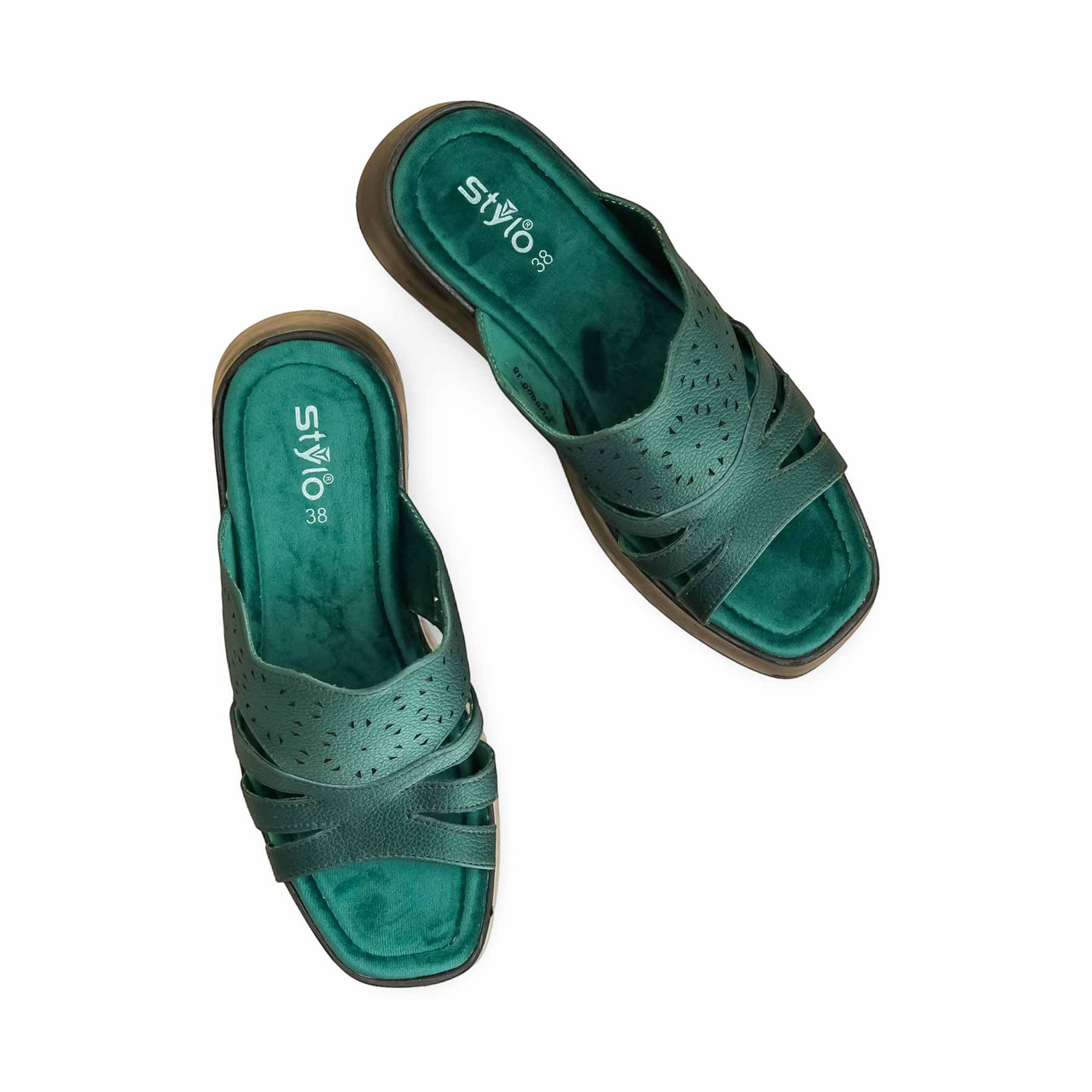Green Formal Slipper PU0606 - Image 5