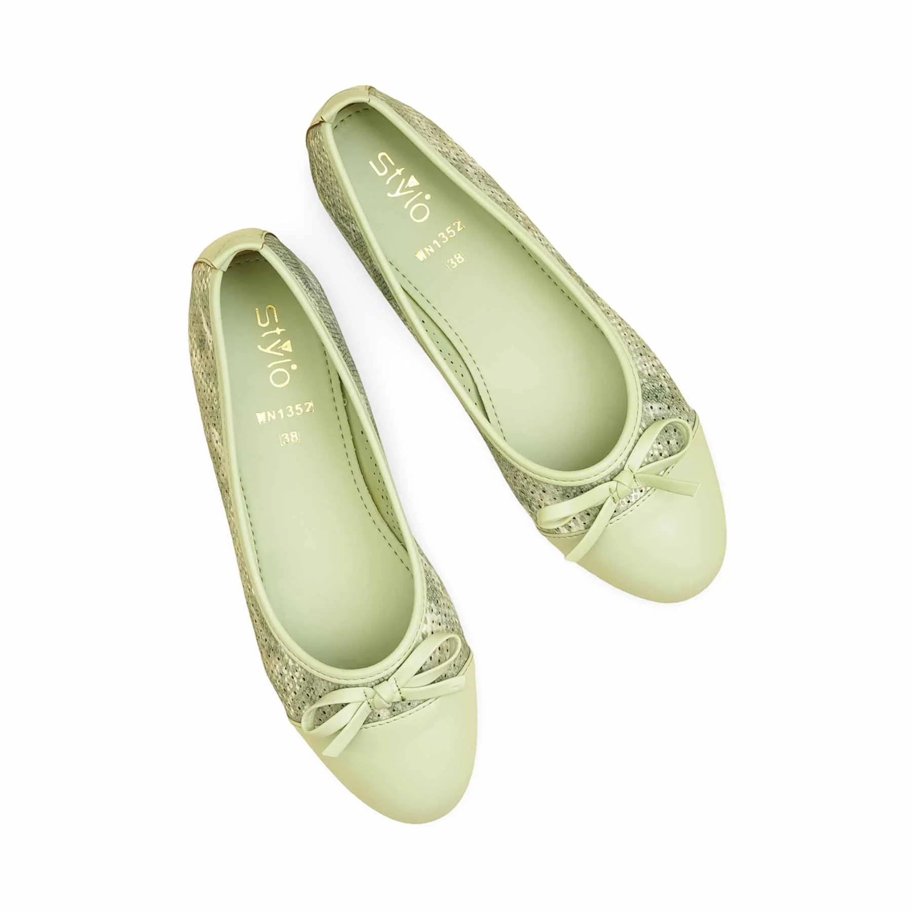 Green Pumps For Ladies WN1352 - Image 6