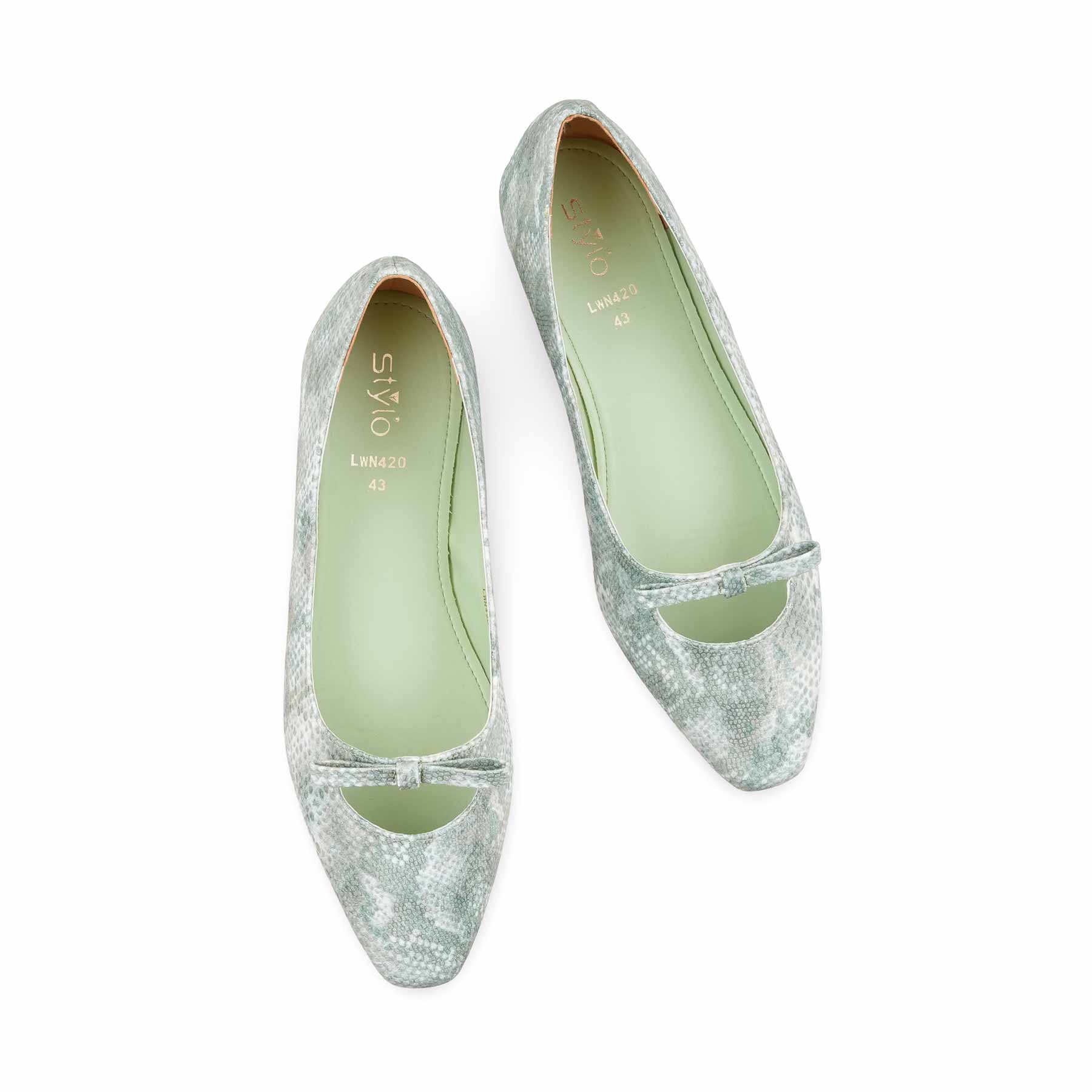 Green Pumps For Women LWN420 - Image 6