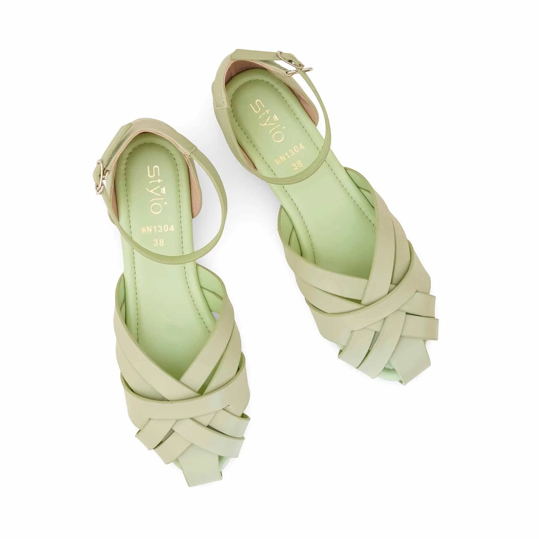 Green Pumps For Women WN1304 - Image 6