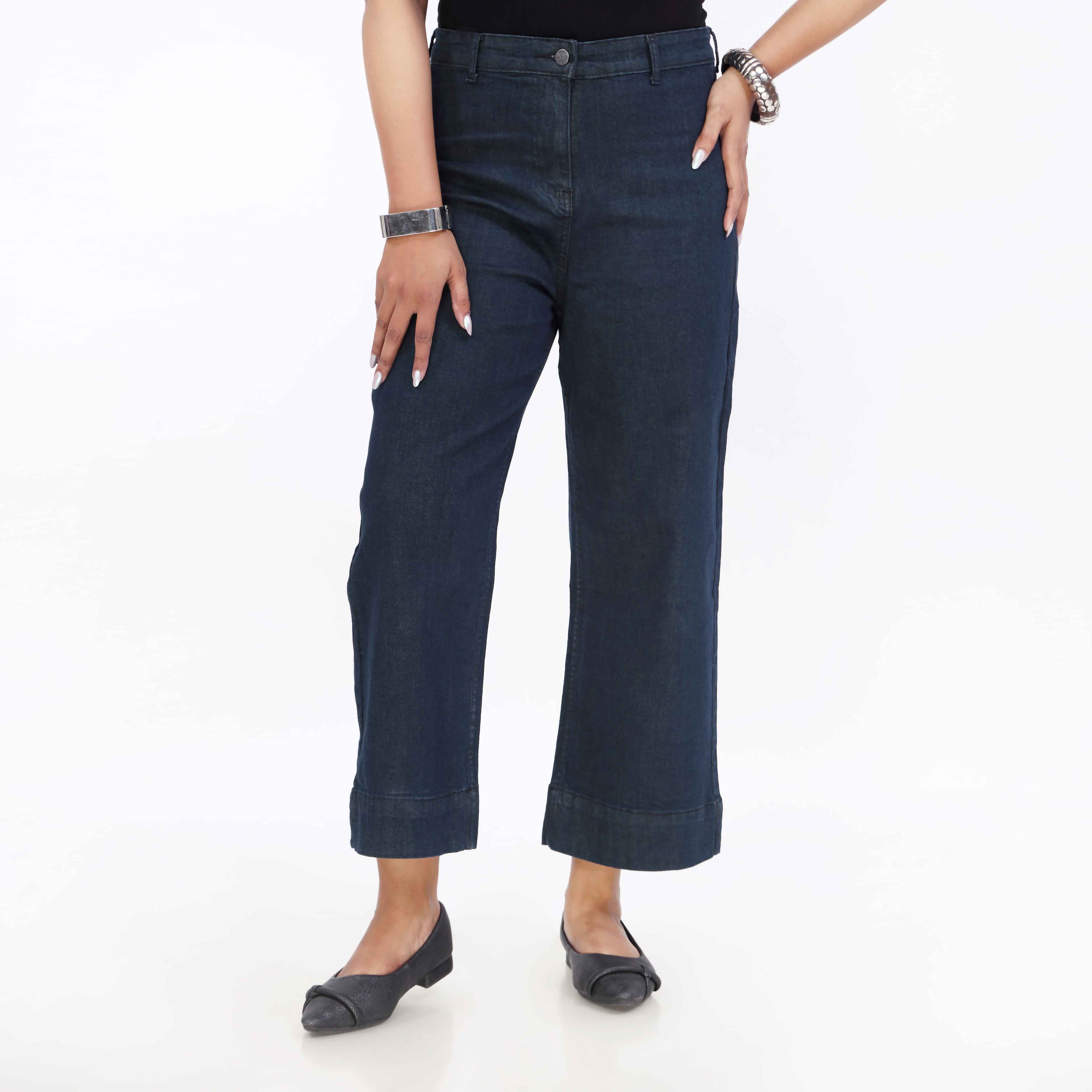Green Relax Fit Denim Pant PP5045 - Image 2