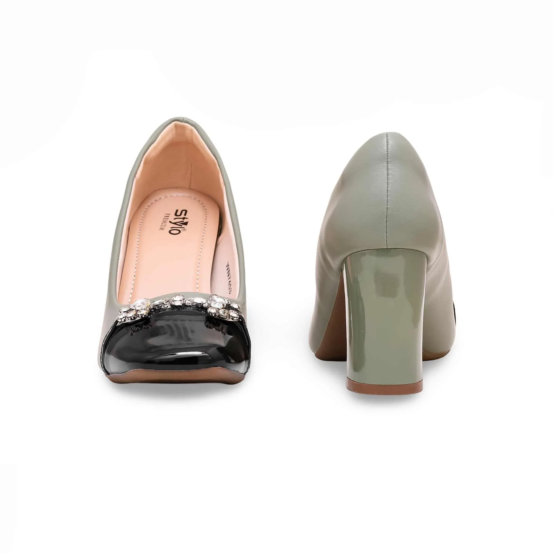 Green Winter Court Shoes WN7453 - Image 4